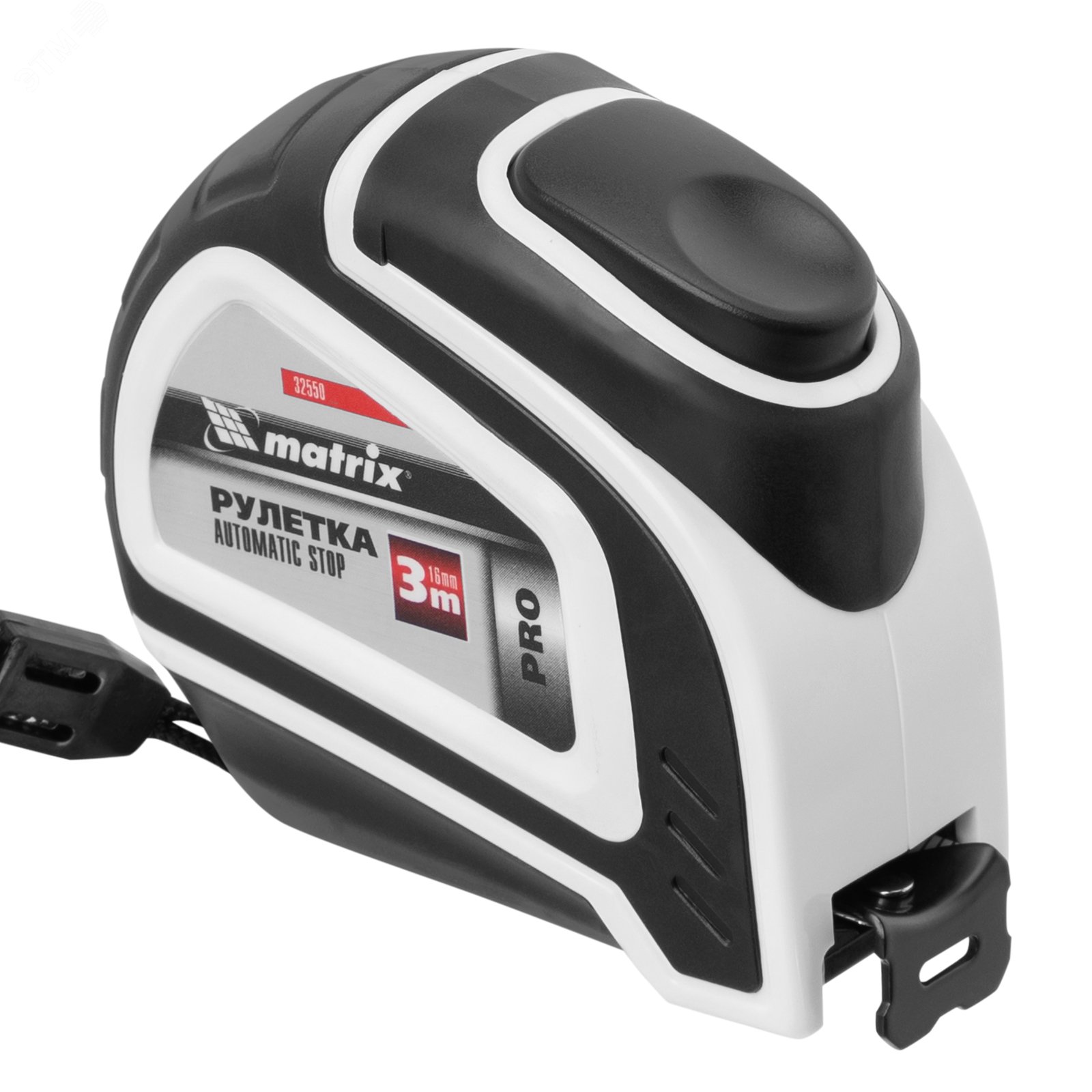 Изображение товара Рулетка Matrix PRO Autostop 3 м 16 мм для профессиональных и бытовых работ