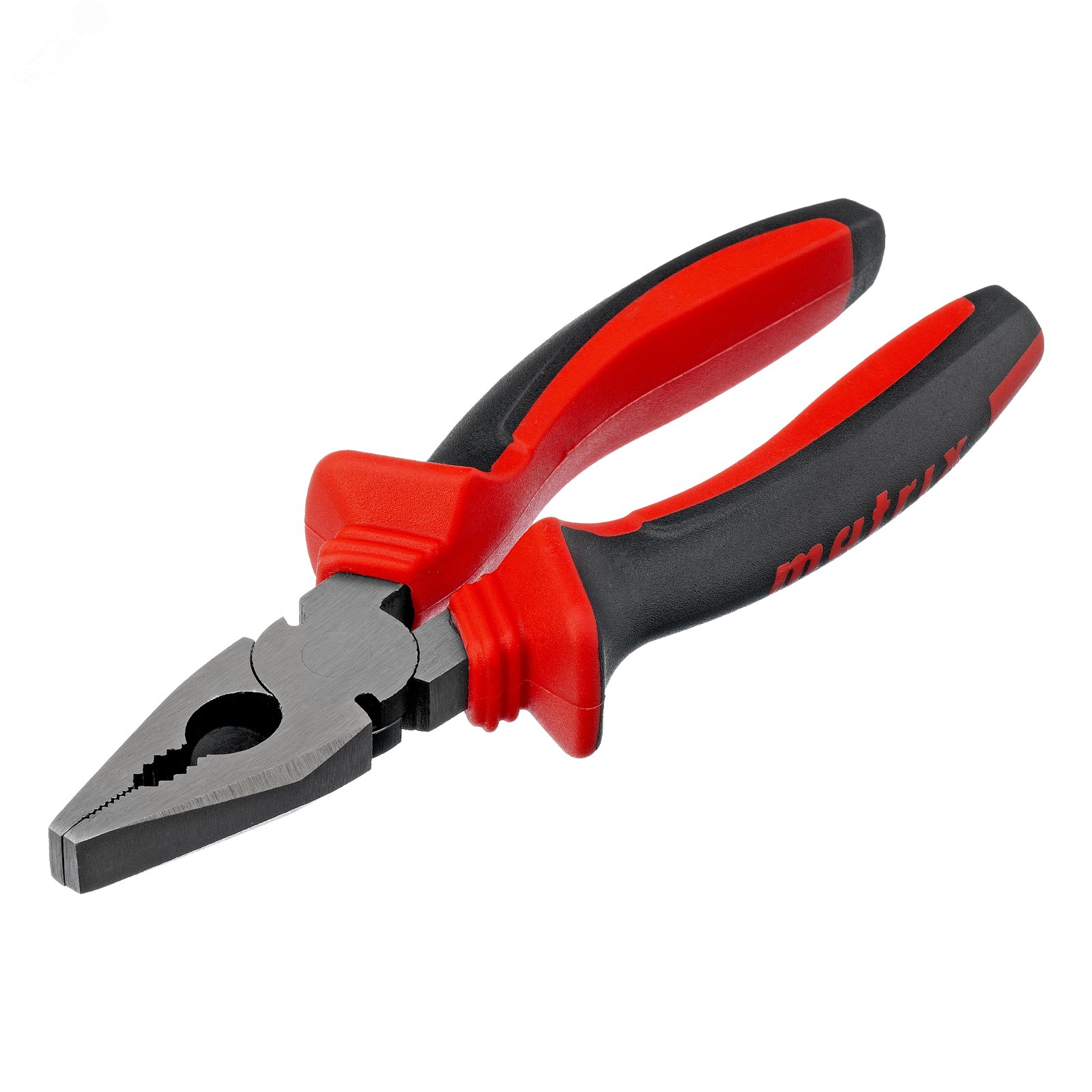 Изображение товара Плоскогубцы комбинированные, 180 мм, хром-ванадий, двухкомпонентные рукоятки (шт)