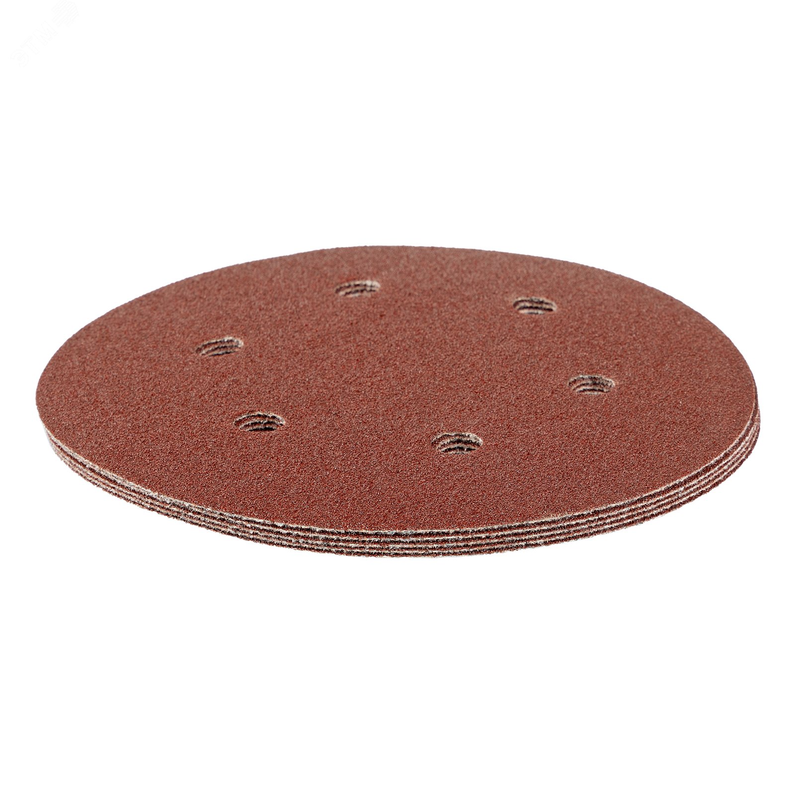 Изображение товара Круг абразивный на ворсовой подложке под липучку P80 150 мм 5 шт