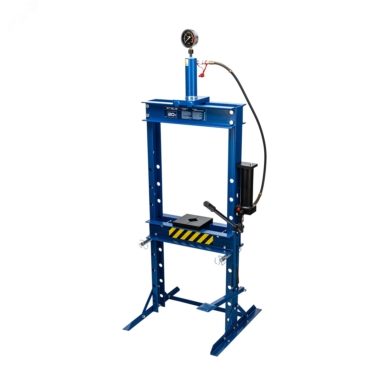 Изображение товара Пресс гидравлический с манометром и педалью, 20 т (комплект из 2 частей) (шт)