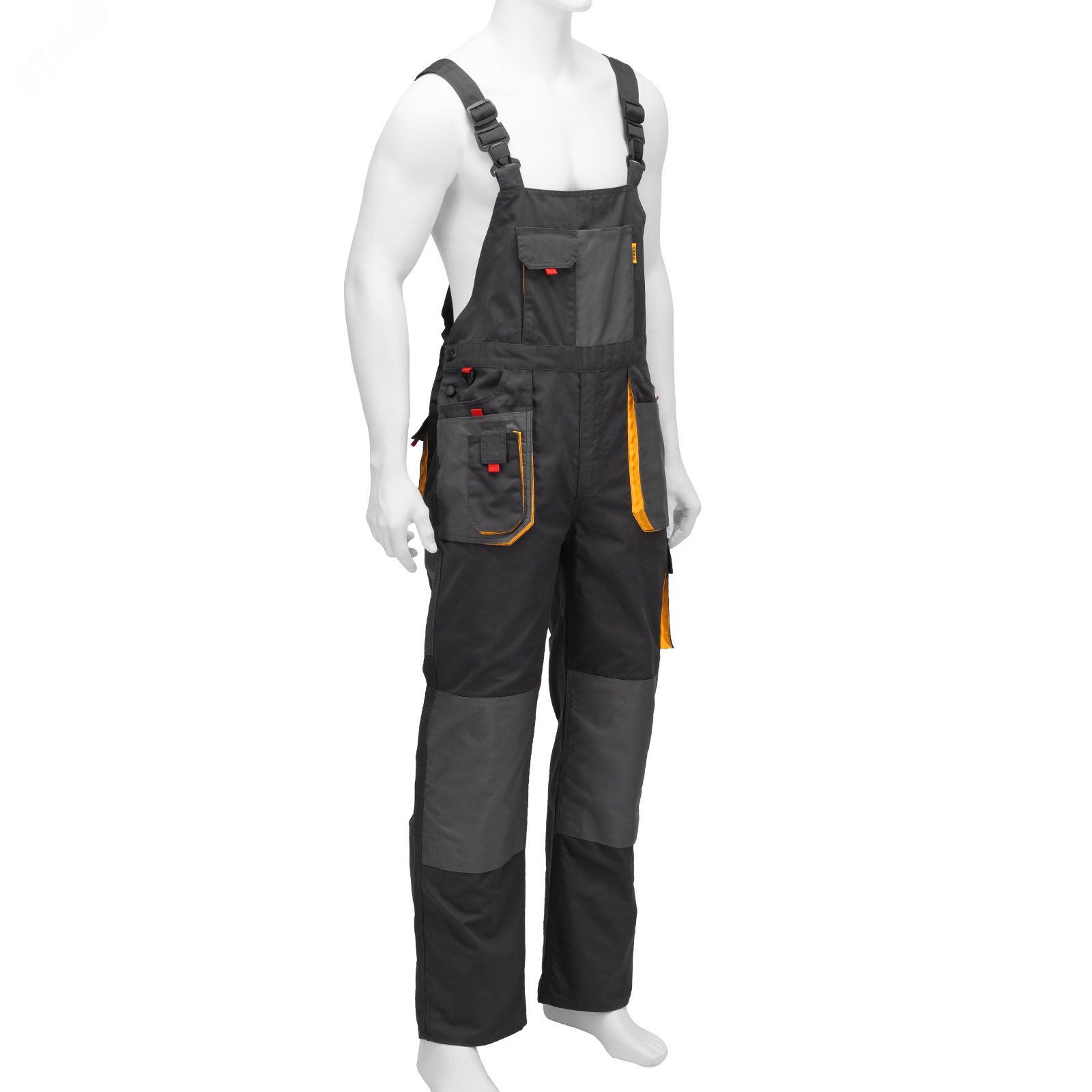 Изображение товара Полукомбинезон рабочий Denzel 90391 XXXL темно-серый