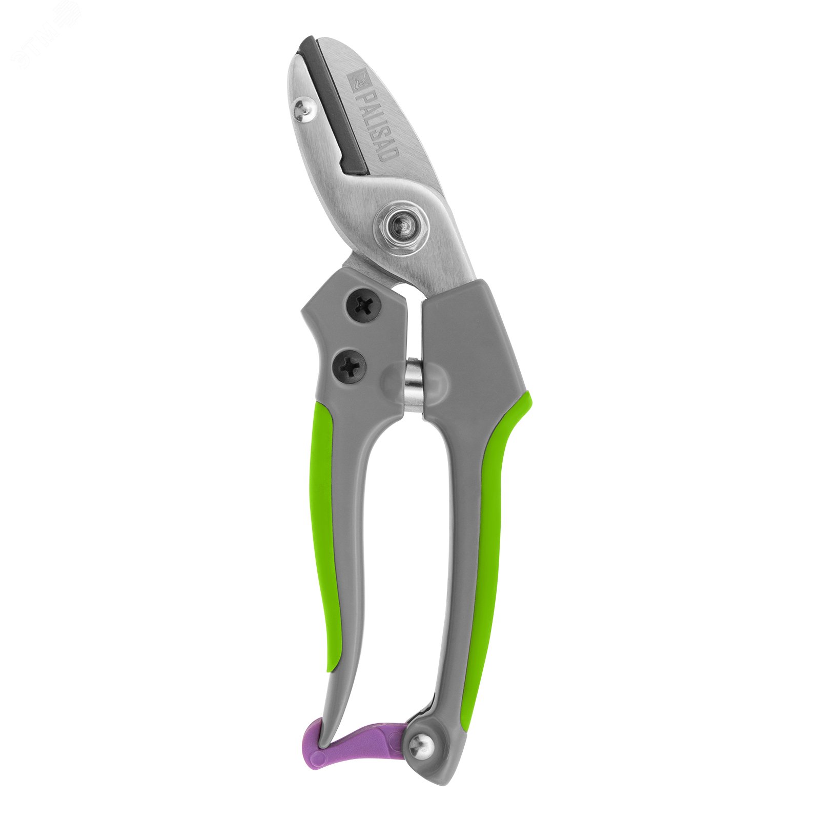 Изображение товара Секатор с наковальней, 170 мм, металлические обрезиненные рукоятки (шт)