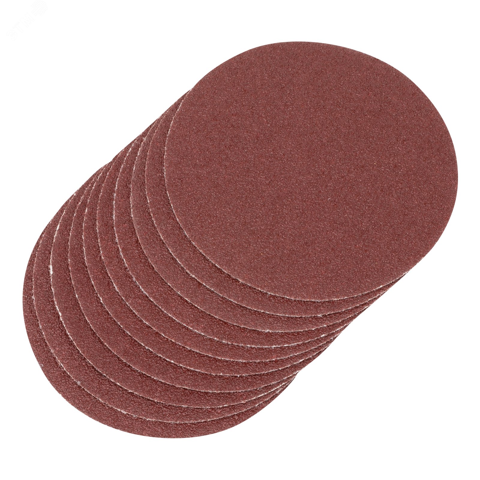 Изображение товара Абразивный круг на ворсовой подложке под липучку P 40 115 мм 10 шт