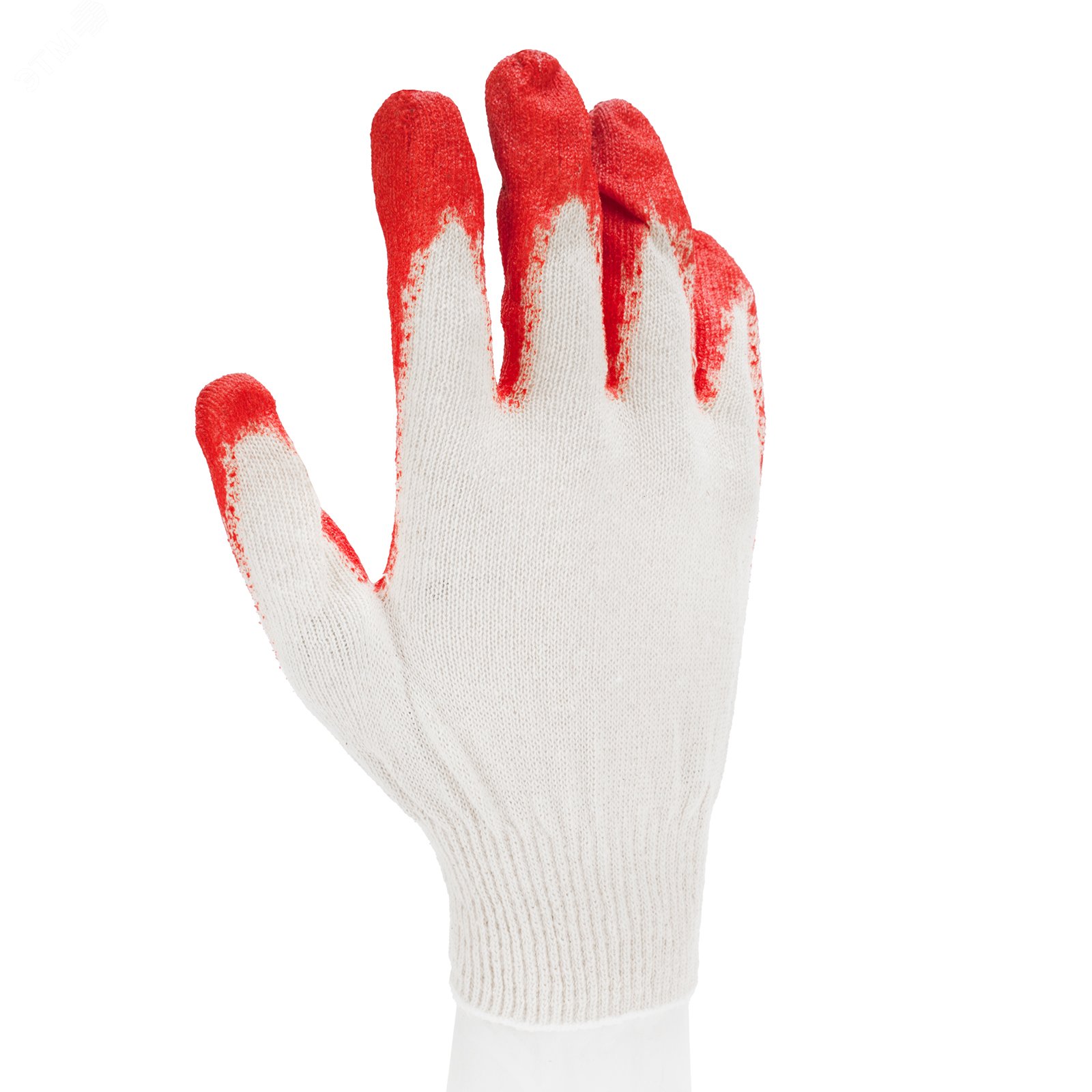 Изображение товара Перчатки трикотажные с натуральным латексным обливом, 13 класс (пар)