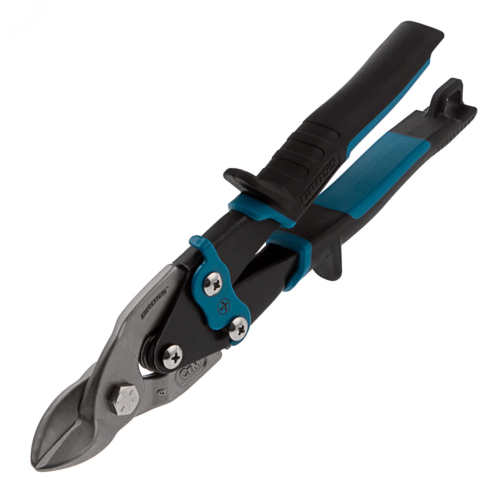 Изображение товара Ножницы по металлу PIRANHA,230мм,прямой усил.рез (BULLDOG),сталь-СrMo,двухкомп.рук-ки (шт)