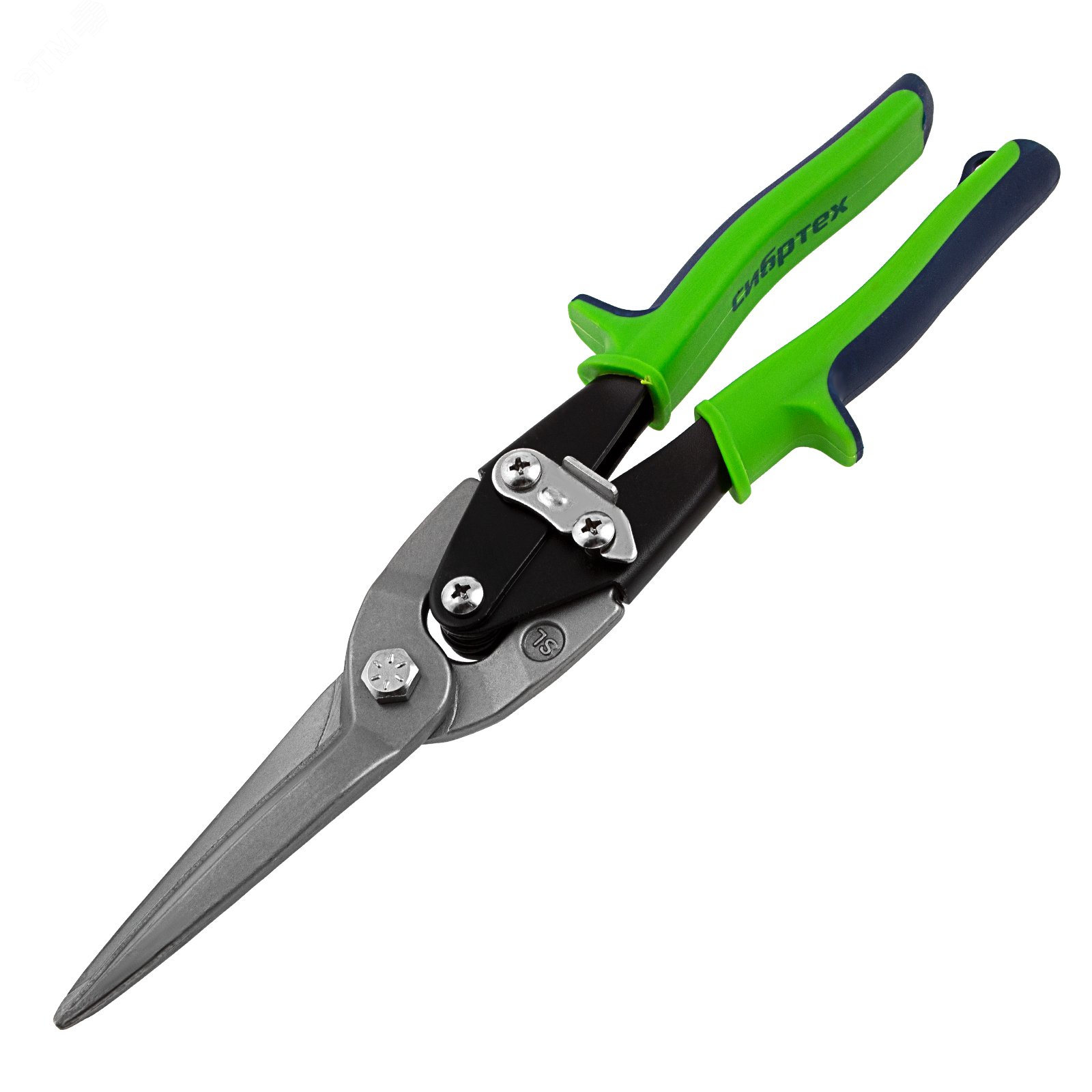 Изображение товара Ножницы по металлу, удлиненные, 285 мм, пряморежущие, 2-комп.обрезиненные рук-ки (шт)