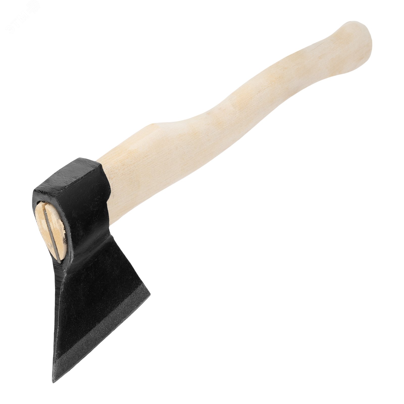 Изображение товара Топор кованый, в сборе, 1240/1650 г, деревянное топорище, 500 мм, Б, (Ижевск) (шт)