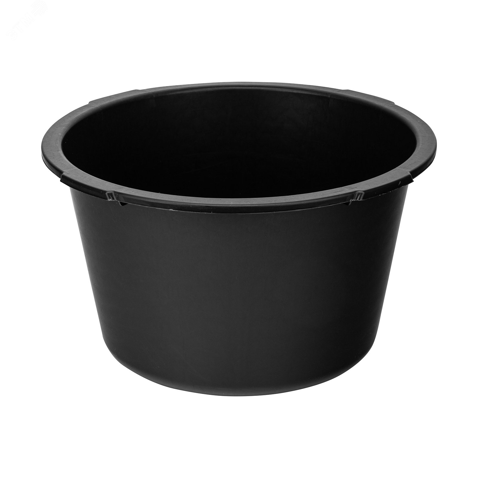 Изображение товара Таз строительный круглый, черный, 30л, Россия (шт) Изображение товара Таз строительный круглый, черный, 30л, Россия (шт)