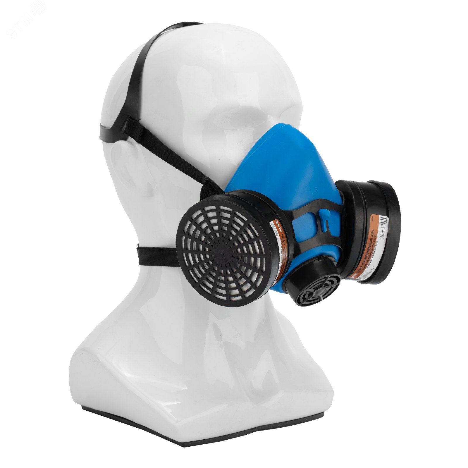 Изображение товара Полумаска изолирующая ИСТОК-300/400 со сменными фильтрами А1Р1