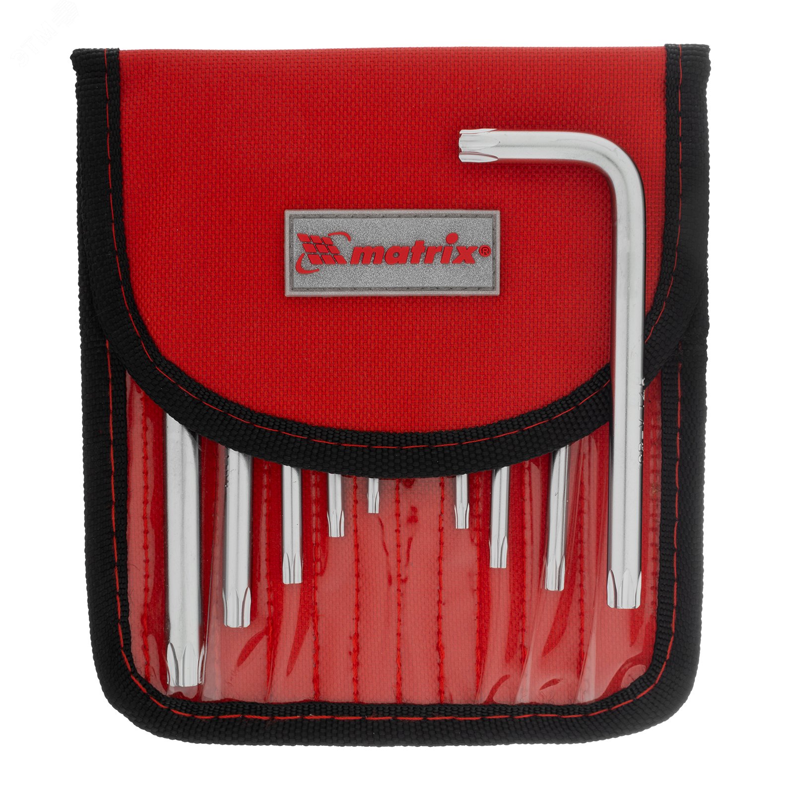 Изображение товара Набор ключей имбусовых TORX-TORX Tampered 9 шт. CrV сатин