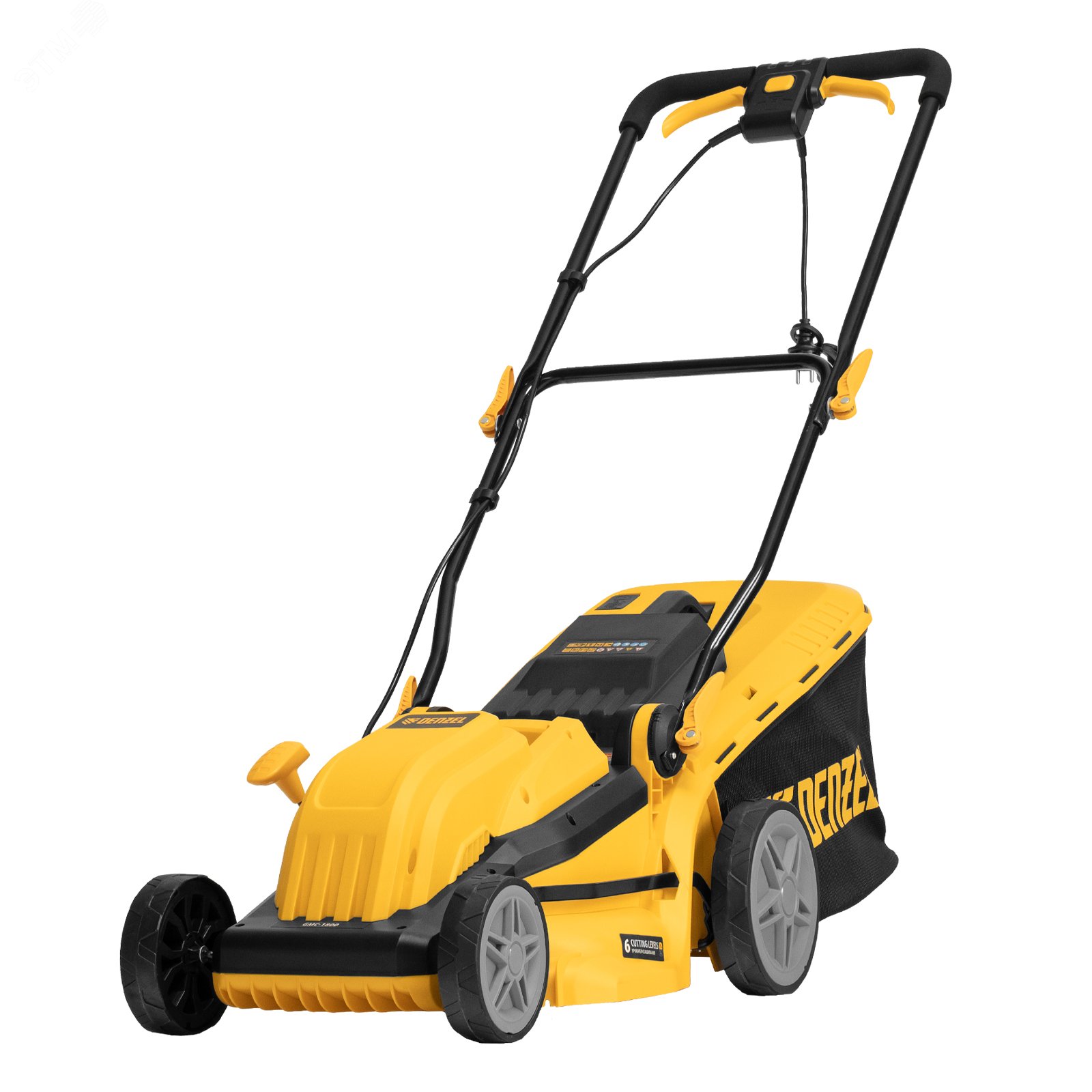 Изображение товара Газонокосилка электрическая GMC-1800, шир. 38см, 1800 Вт, 6 уров., травосб. 35 л (шт)