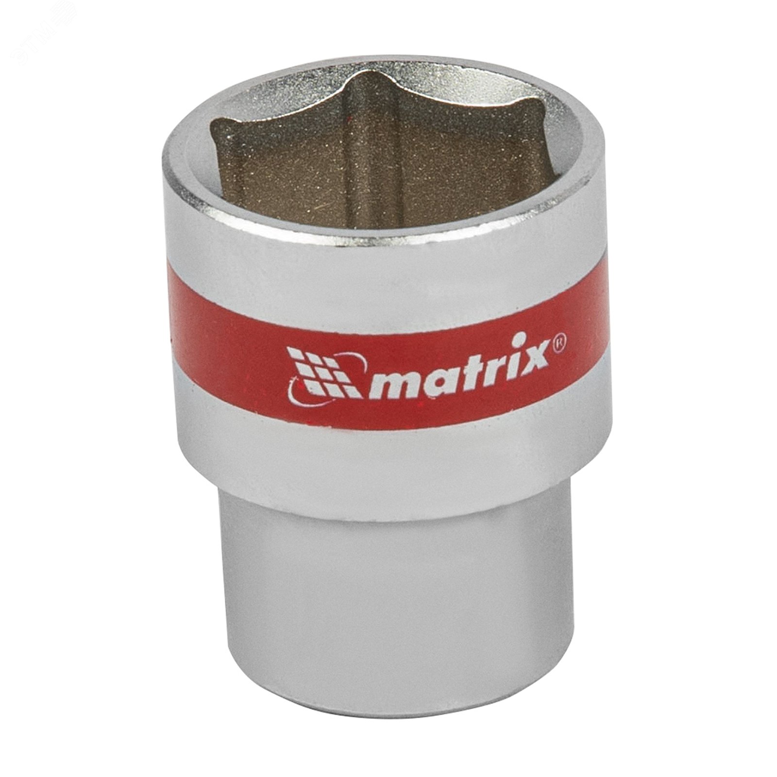 Изображение товара Головка торцевая 22 мм 6-гранная CrV под квадрат 1/2 хромированная