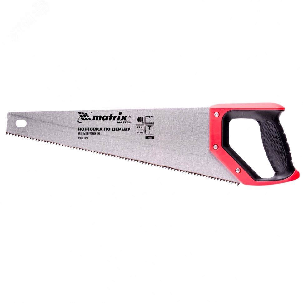 Изображение товара Ножовка по дереву Matrix 23556 с полотном 400 мм и крупными зубьями