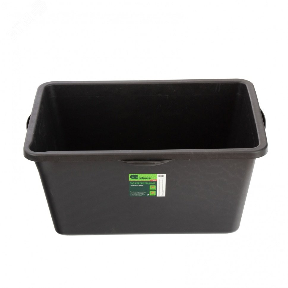 Изображение товара Таз прямоугольный строительный, 60 л Россия (шт)