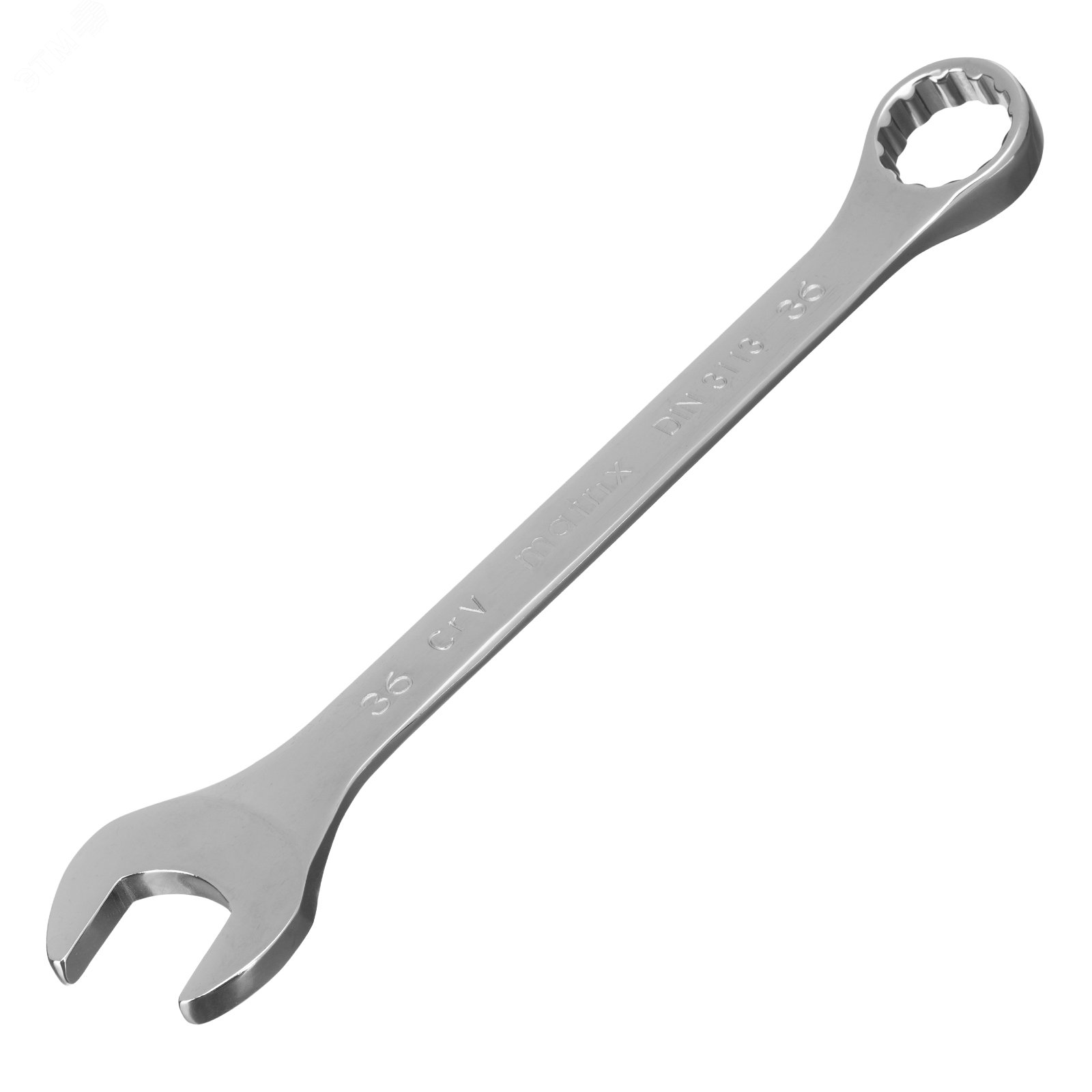 Изображение товара Комбинированный ключ Matrix 15175 36 мм CrV полированный хром дорогой инструмент