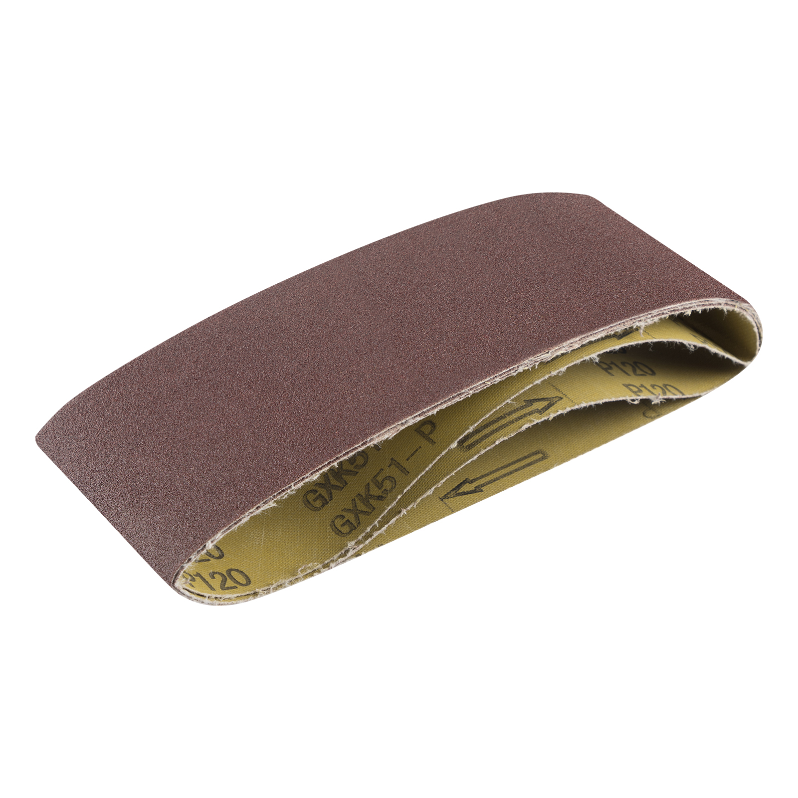 Лента абразивная бесконечная, P 120, 75 х 457 мм, 3 шт.