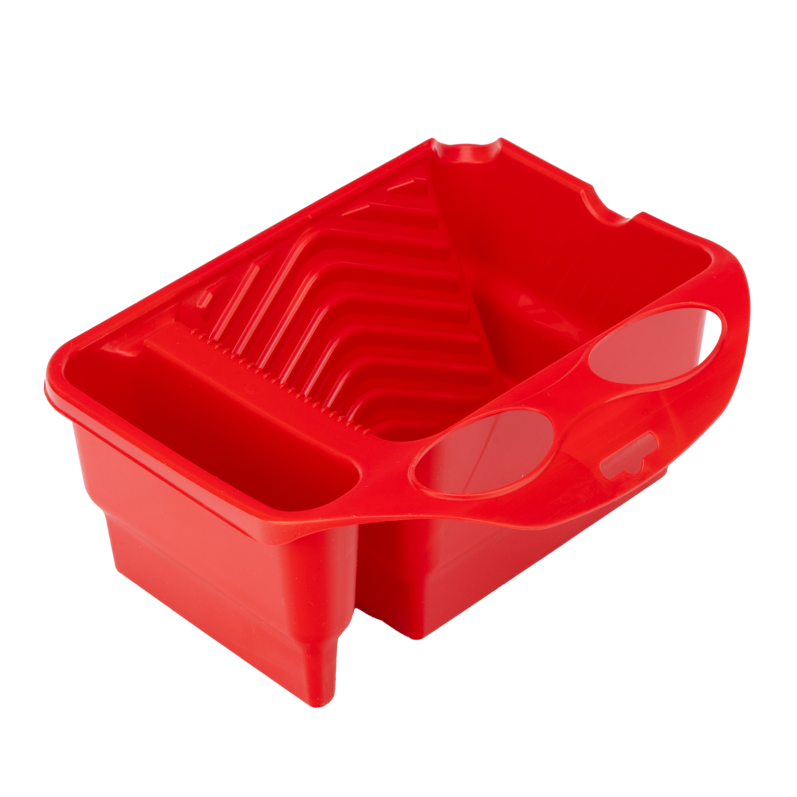 Кювета пластмассовая для кистей и мини-валиков, ручная, многофункциональная, 210х180х90мм