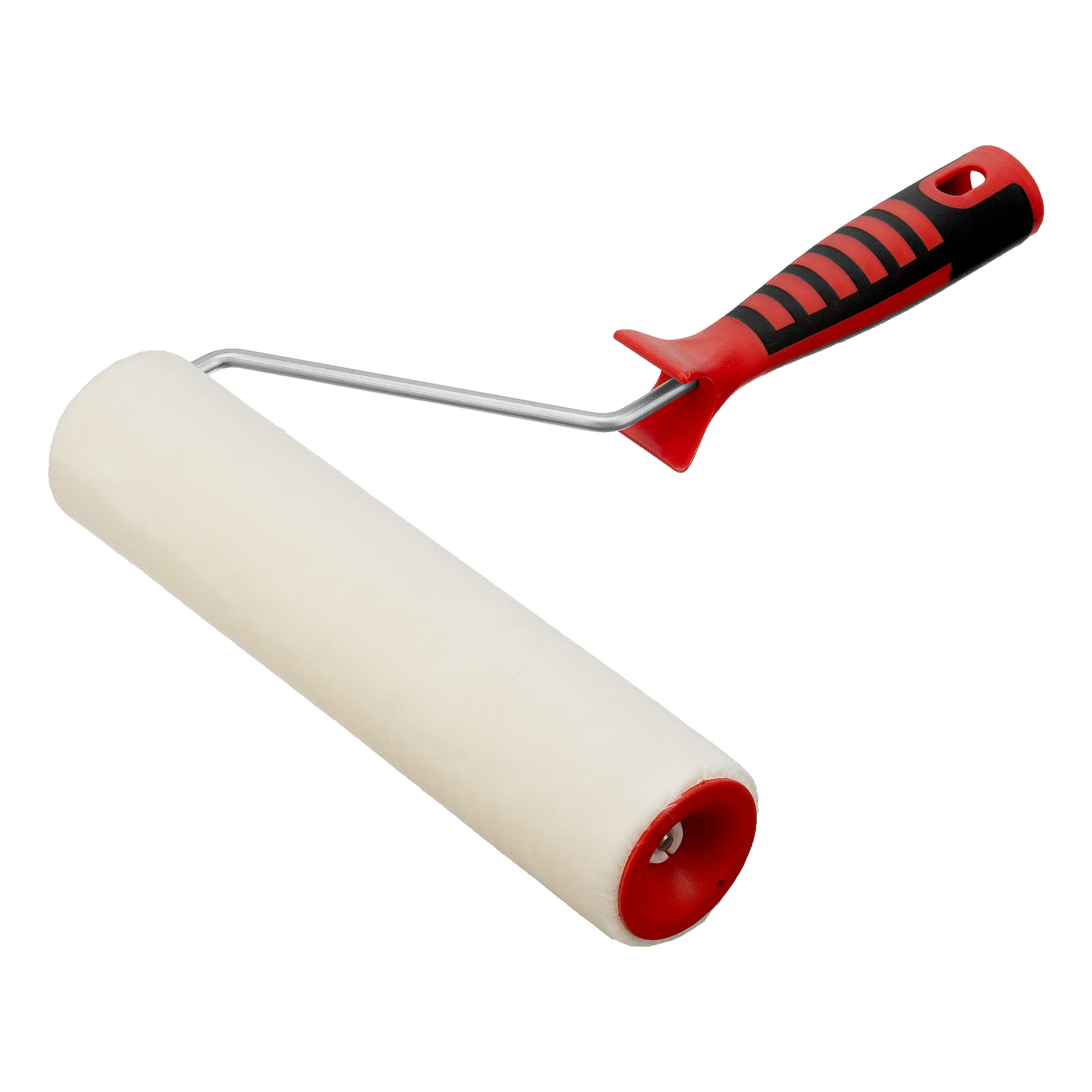 Валик в сборе ВЕЛЮР с двухкомп-ой ручкой, 250 мм, ворс 4 мм, D 48 мм, D ручки 6 мм