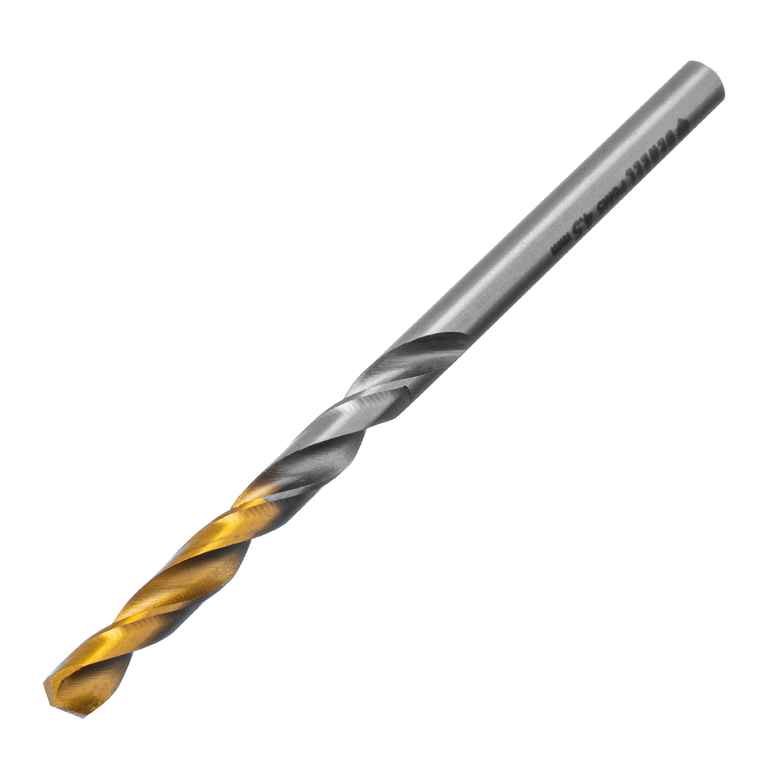 Сверло спиральное по металлу 4,5 x 80мм, Р6М5, Golden Tip
