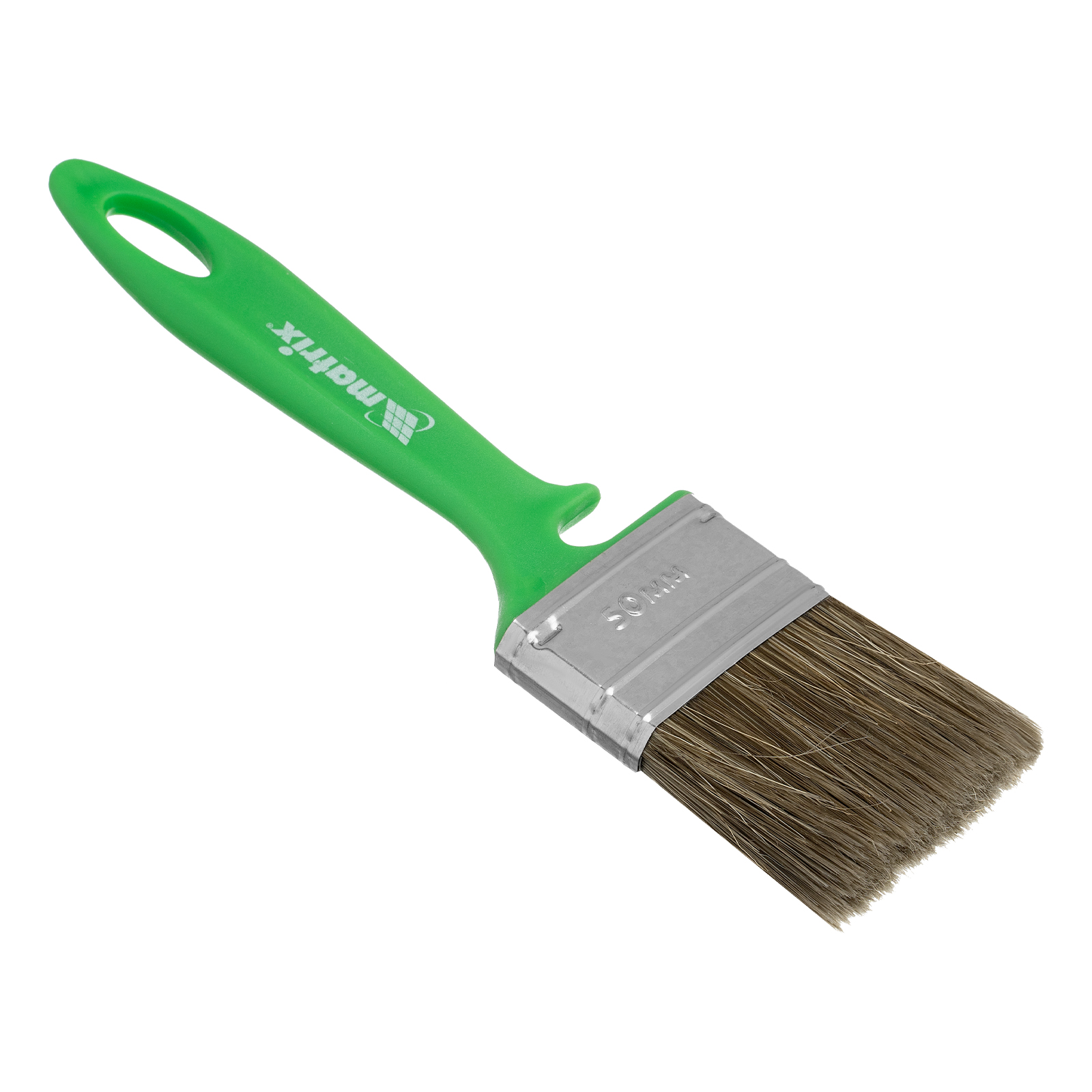 Кисть флейцевая для работ по дереву, 50х12 мм, смешанная щетина, пластиковая рукоятка