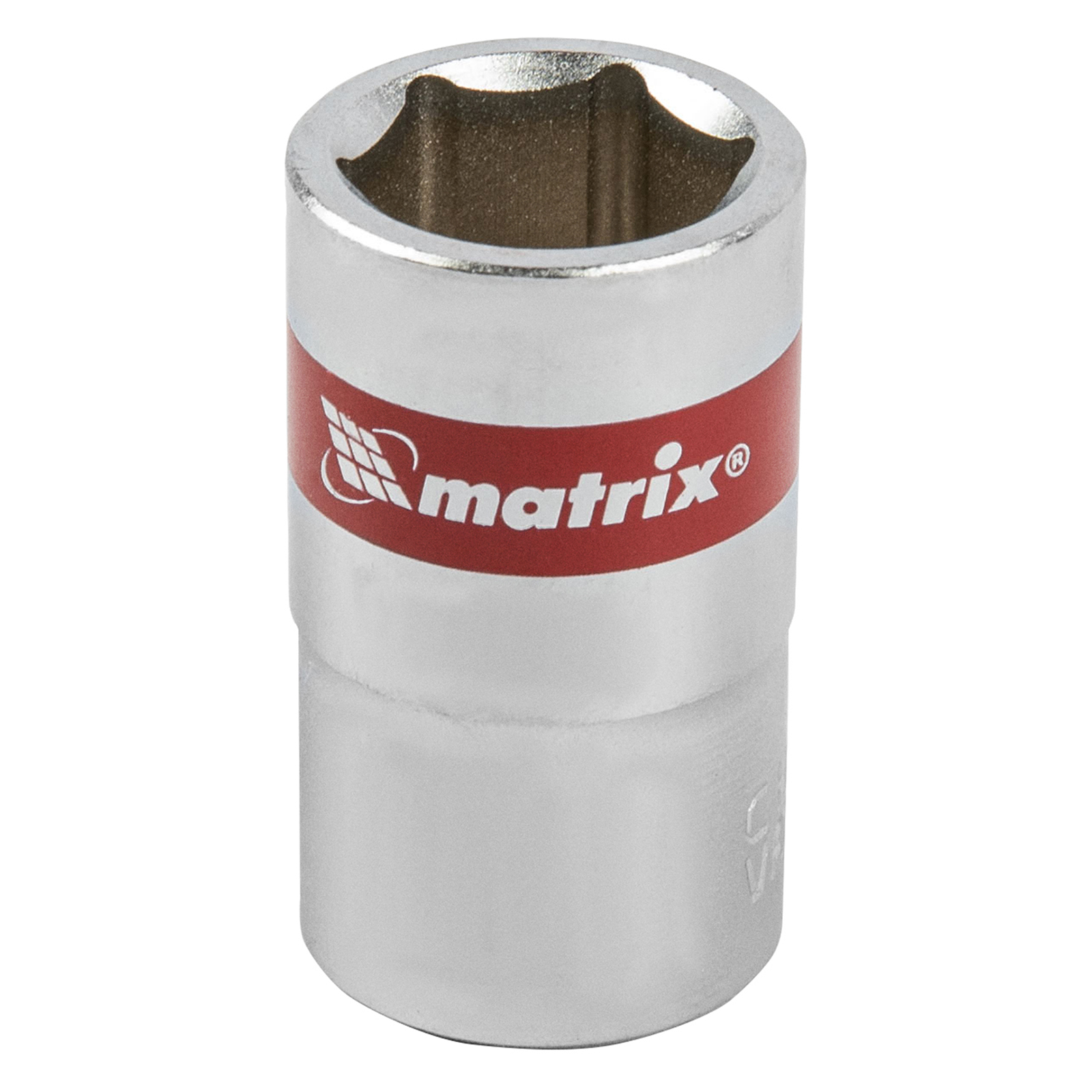 Головка торцевая, 15 мм, 6-гранная, CrV, под квадрат 1/2', хромированная