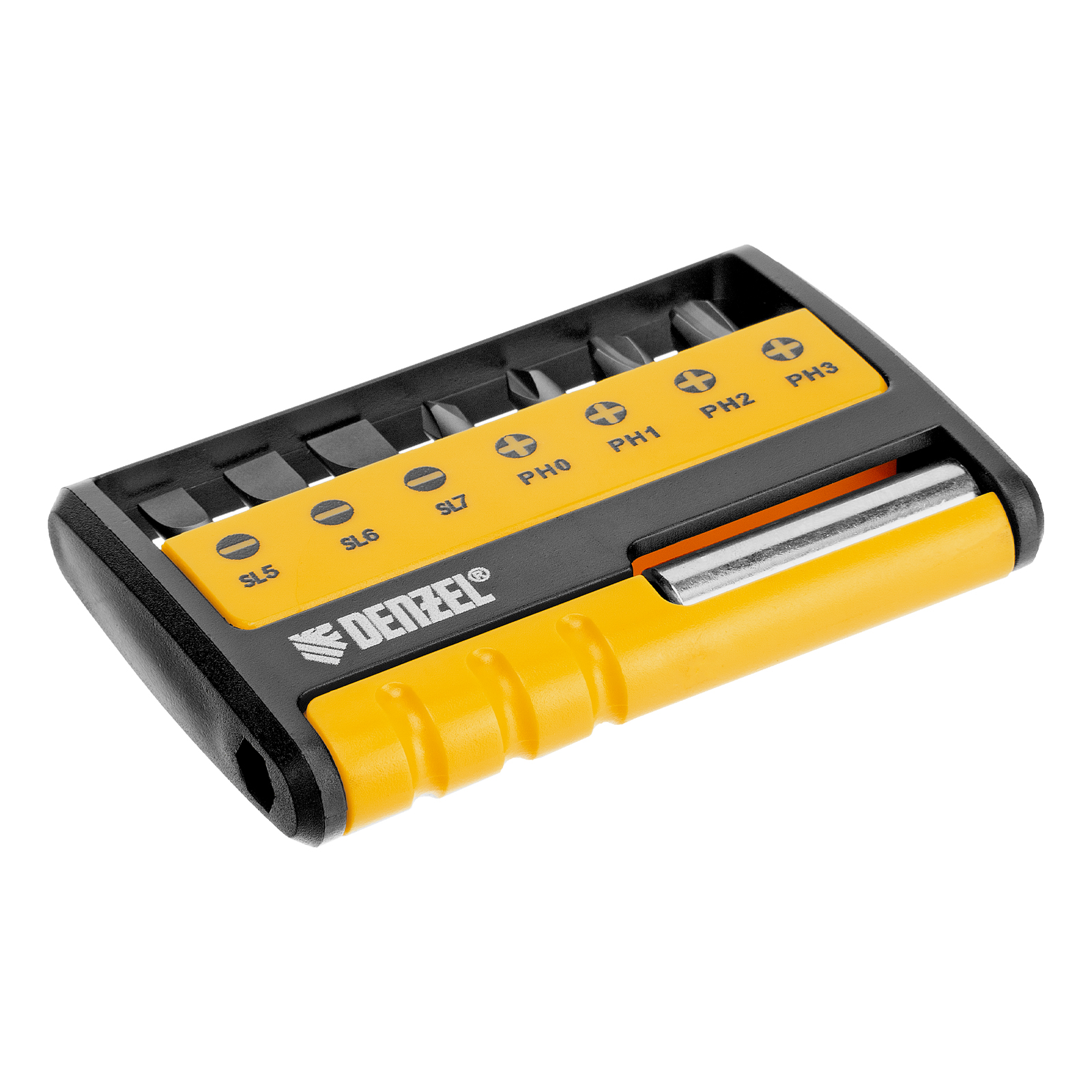 Набор бит с магнитным держателем, S2, 8 шт.