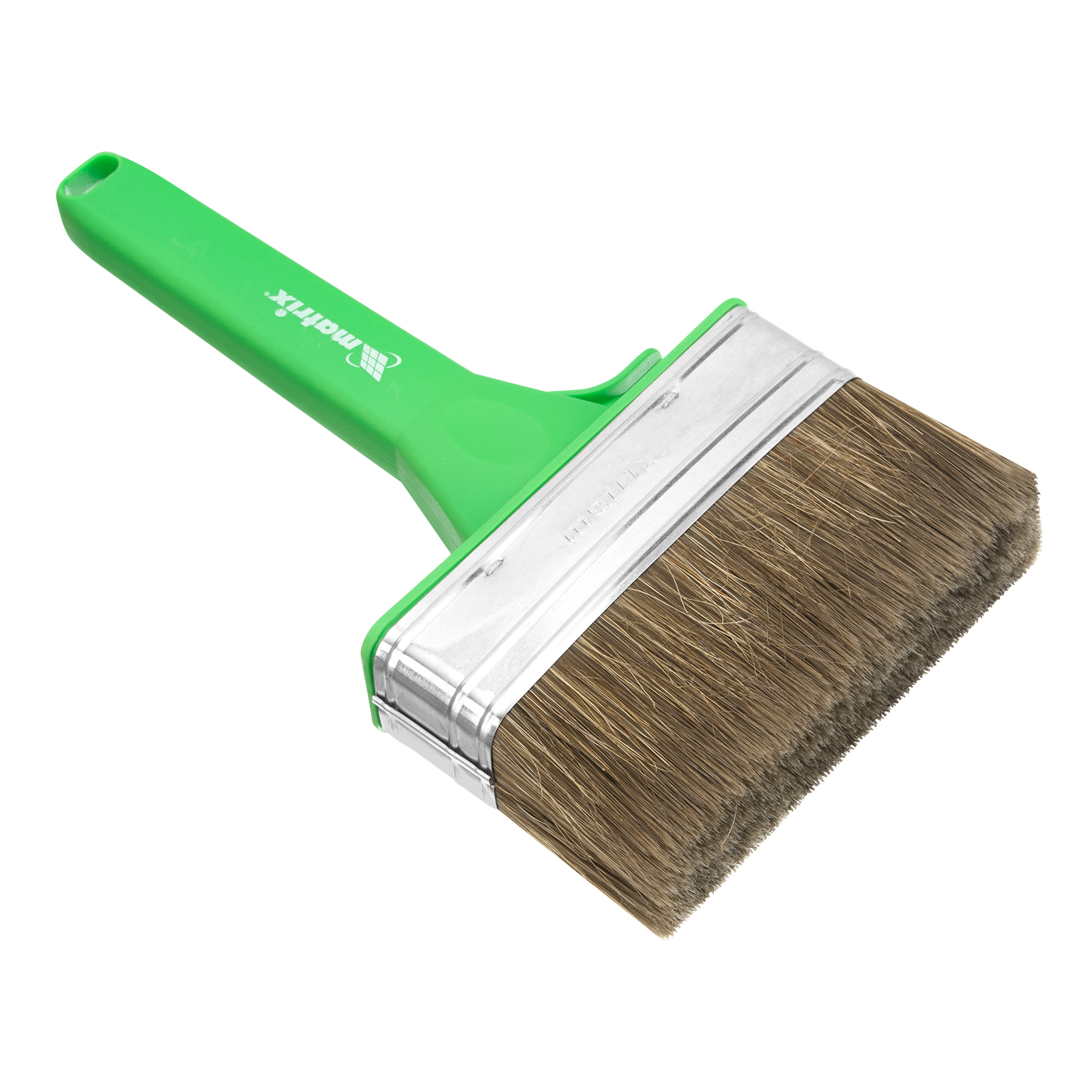 Кисть плоская для работ по дереву, 120х35 мм, смешанная щетина, пластиковая рукоятка