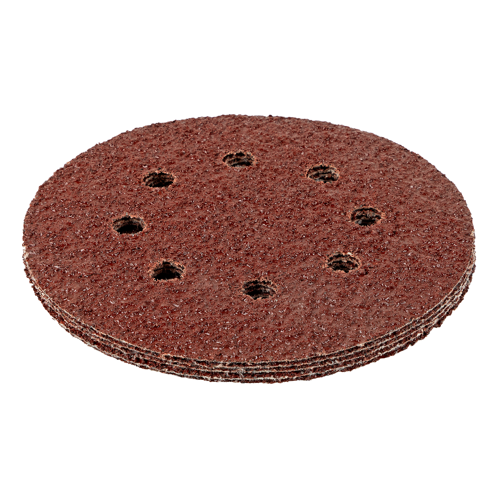 Круг абразивный на ворсовой подложке под 'липучку', перфорированный, P 36, 125 мм, 5 шт.