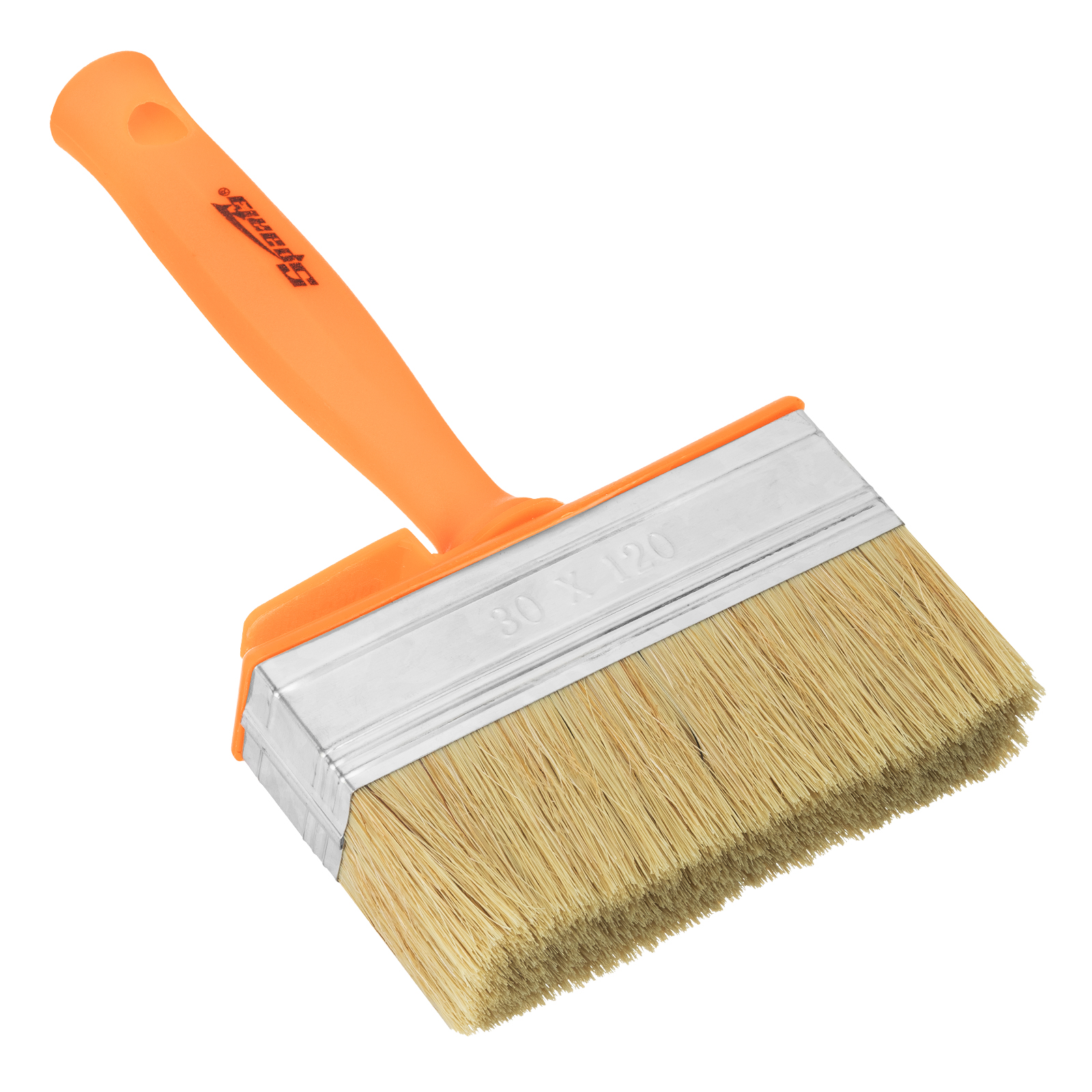 Кисть-ракля, 30х120 мм, натуральная щетина, пластмассовый корпус, пластмассовая ручка