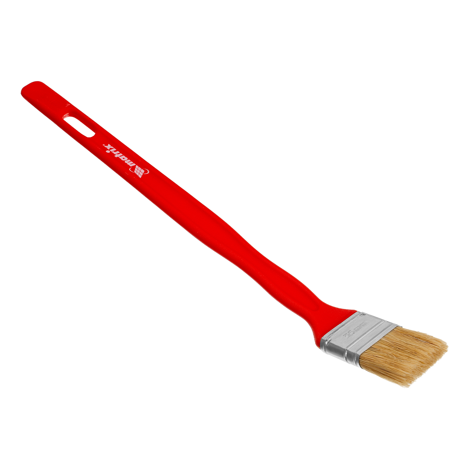 Кисть радиаторная для эмалей, 35х10 мм, натуральная щетина, пластиковая рукоятка