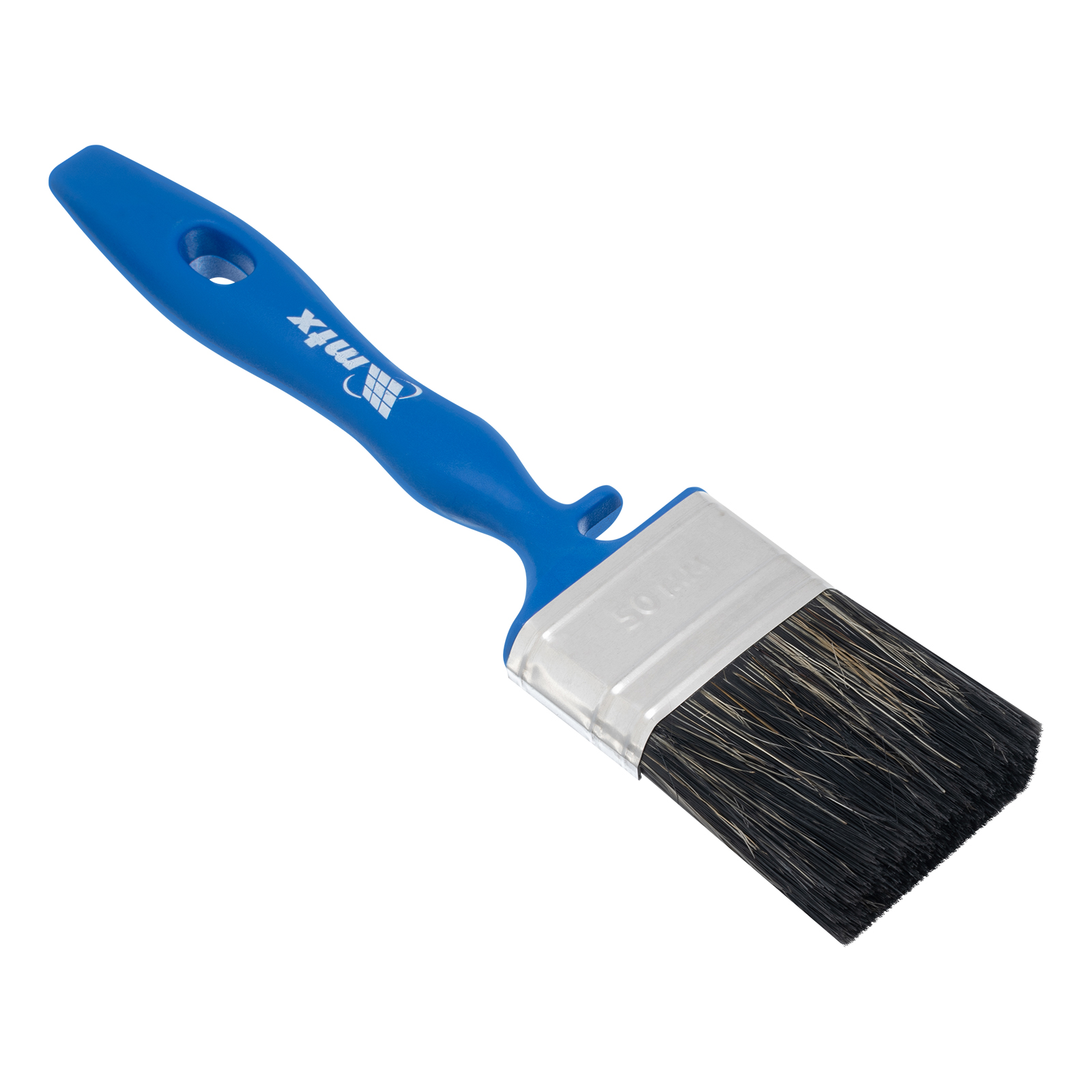 Кисть флейцевая для водных красок, 50х15 мм, смешанная щетина, пластиковая рукоятка