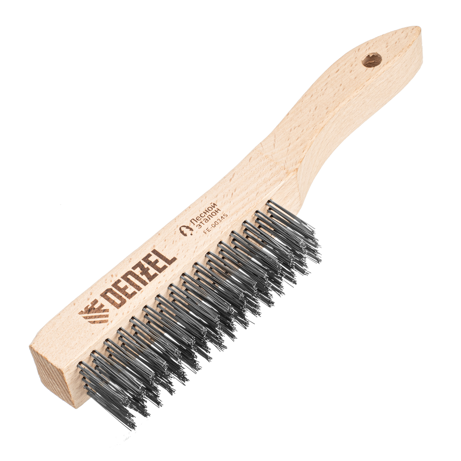 Щетка зачистная 5-и рядная, прямая проволока из нержавеющей стали с деревянной ручкой, EFP