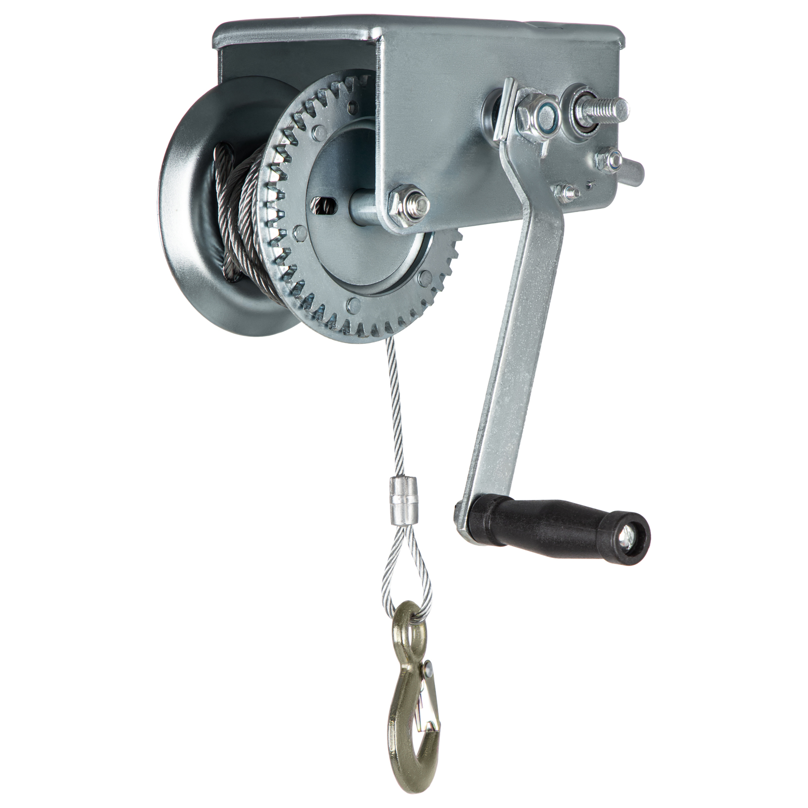 Лебедка шестеренчатая, тяга - 0,8 т, тросовая