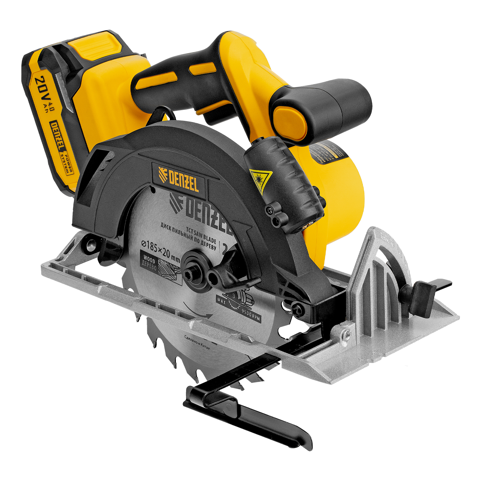 Пила циркулярная аккумуляторная бесщет. CCSH-BL-20-185, 185 мм, Li-Ion, 20 В