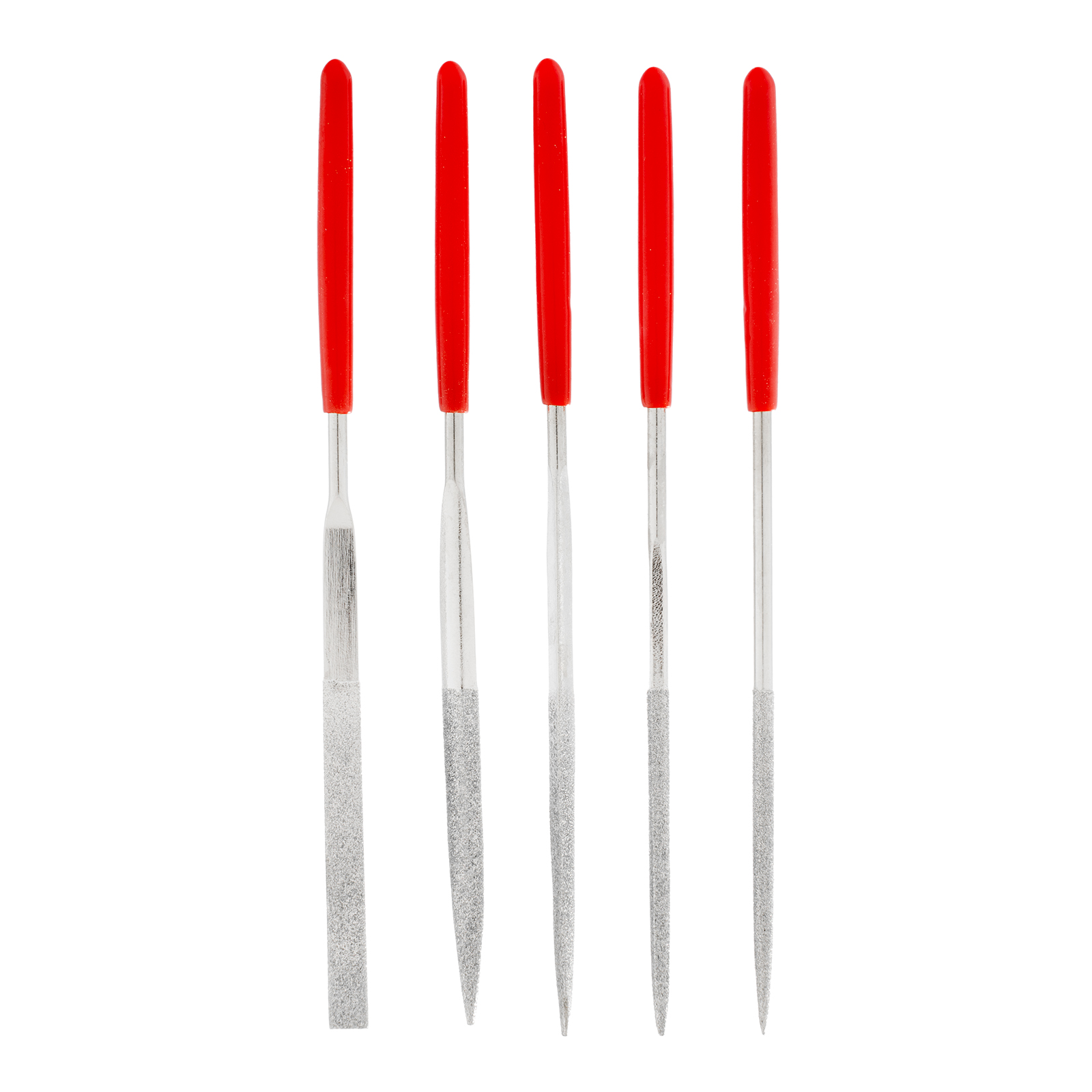 Набор надфилей алмазных, 140 х 50 х 3 мм, 5 шт.