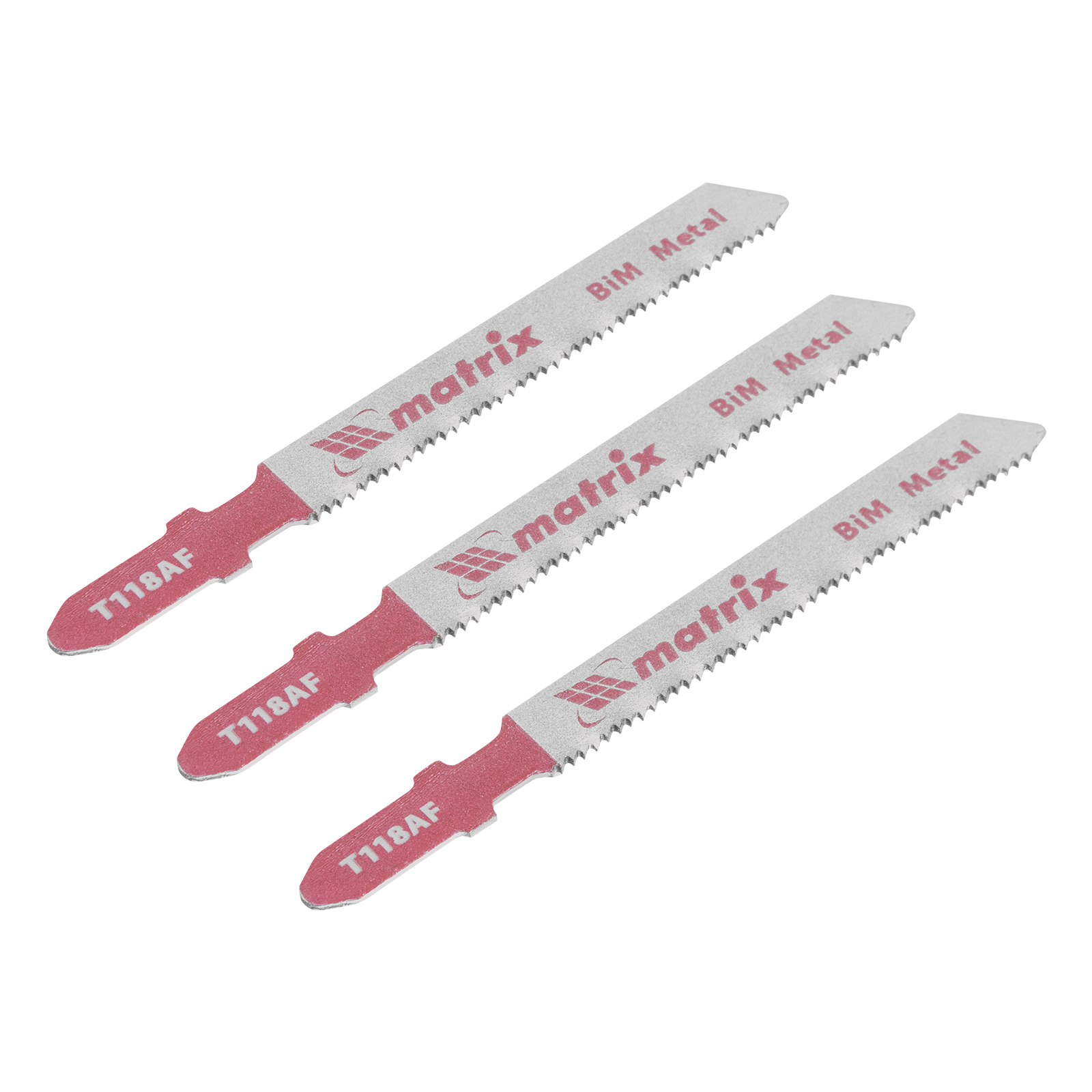 Полотна для электролобзика по металлу, 3 шт. T118AF, 55 х 1,2мм, Bimetal