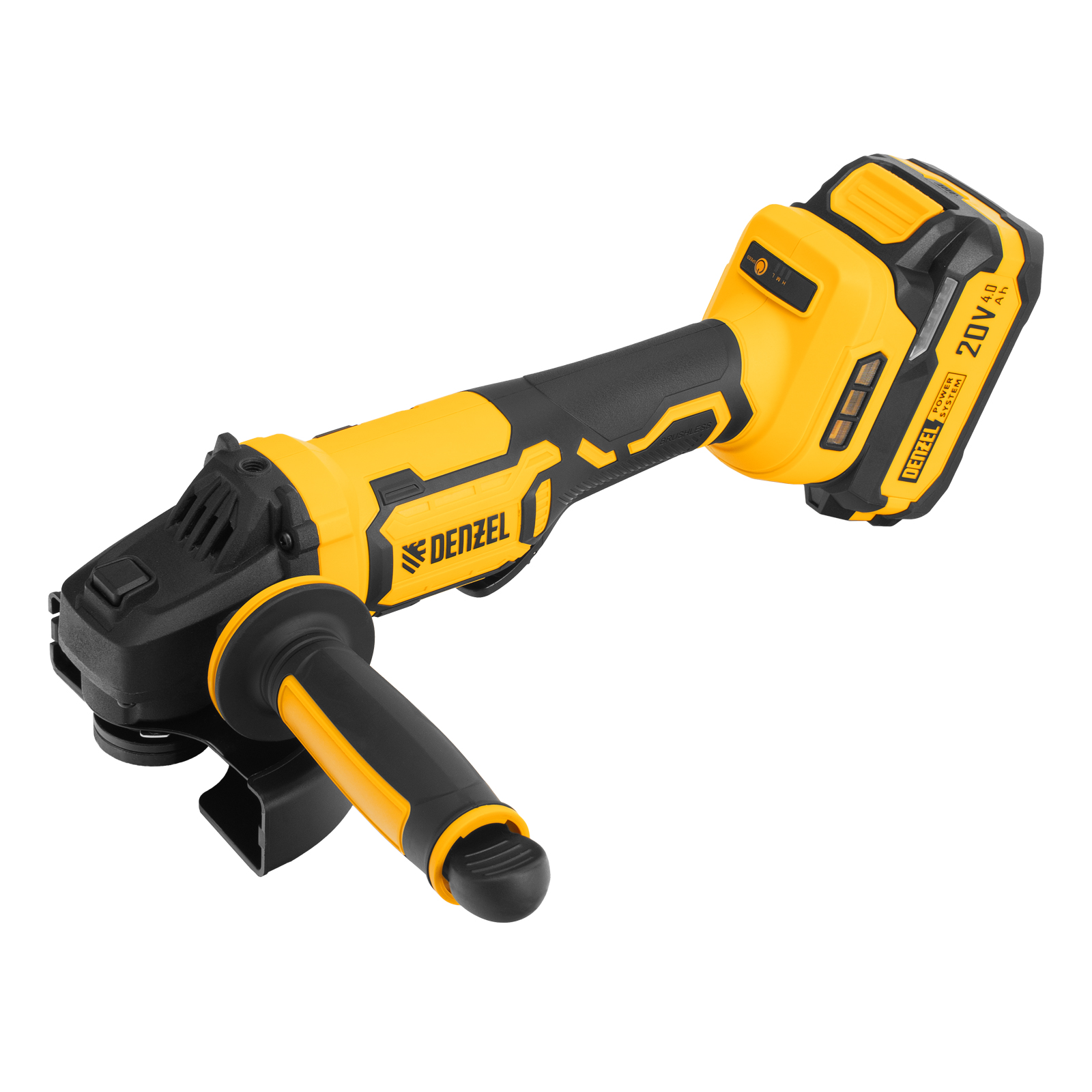 Машина шлифовальная угловая аккумуляторная бесщет. AGH-BL-20-125, Li-Ion, 20 В