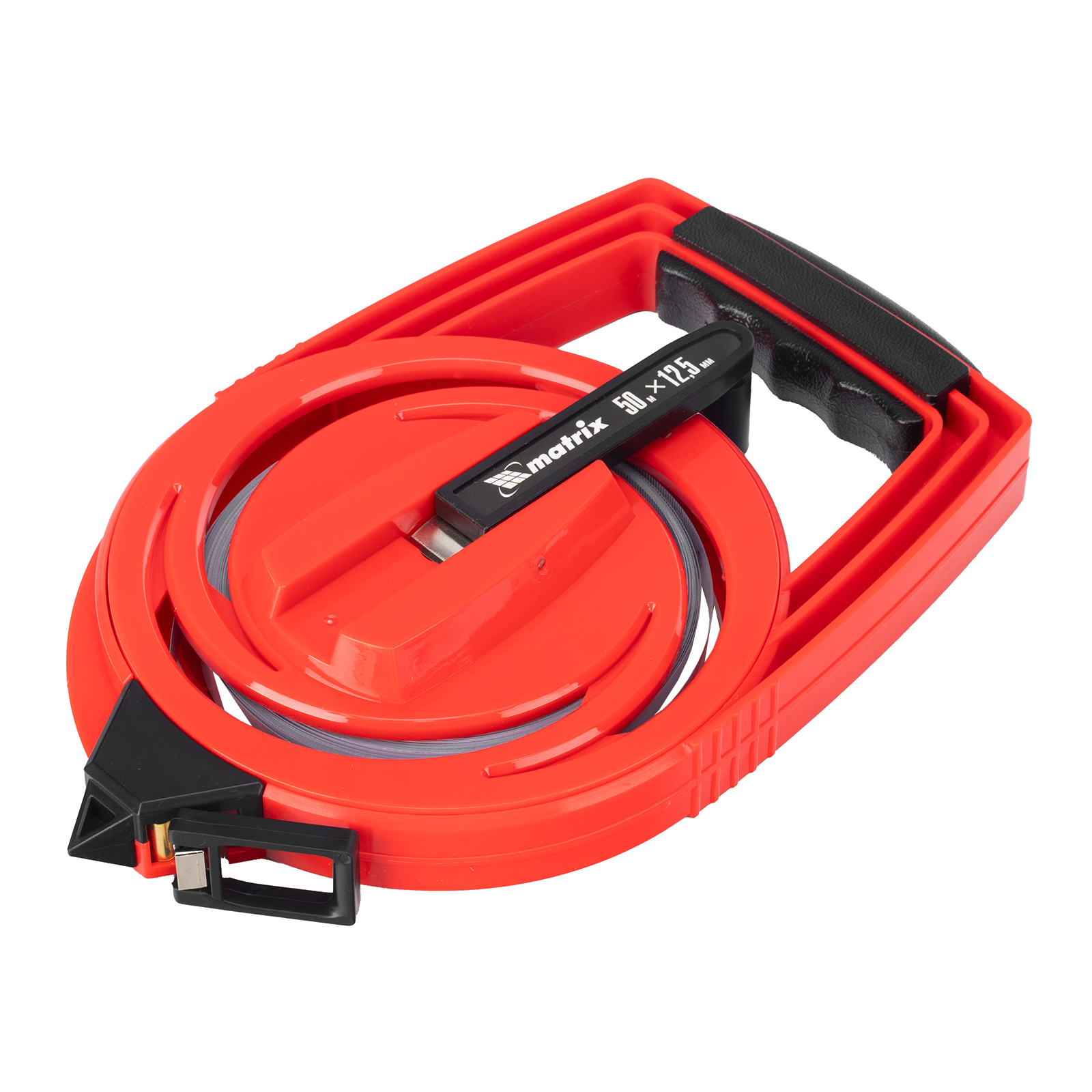 Рулетка геодезическая, 50 м х 12,5 мм, металлическая лента, закрытый корпус