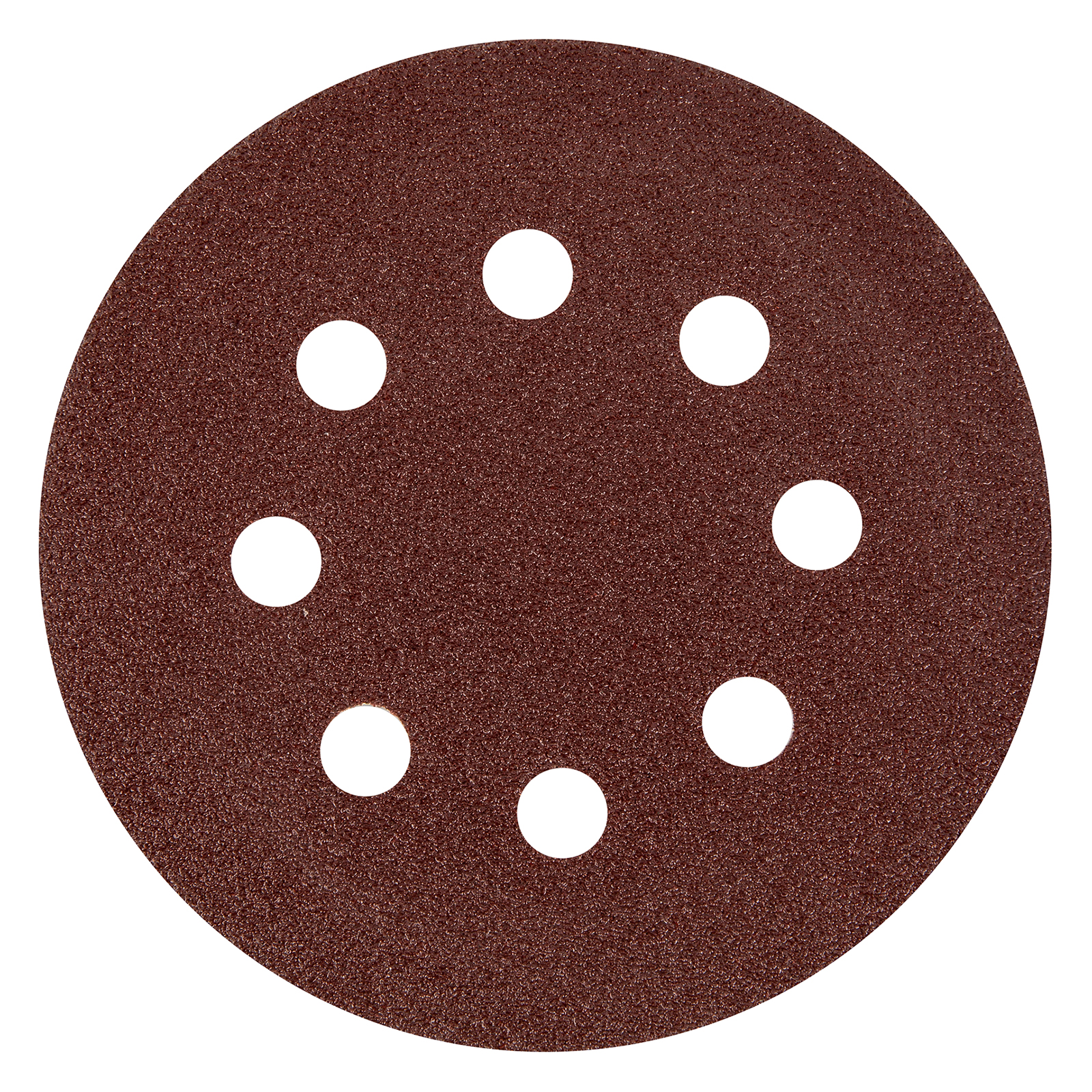 Круг абразивный на ворсовой подложке под липучку, перфорированный, P 80, 125 мм, 5 шт.