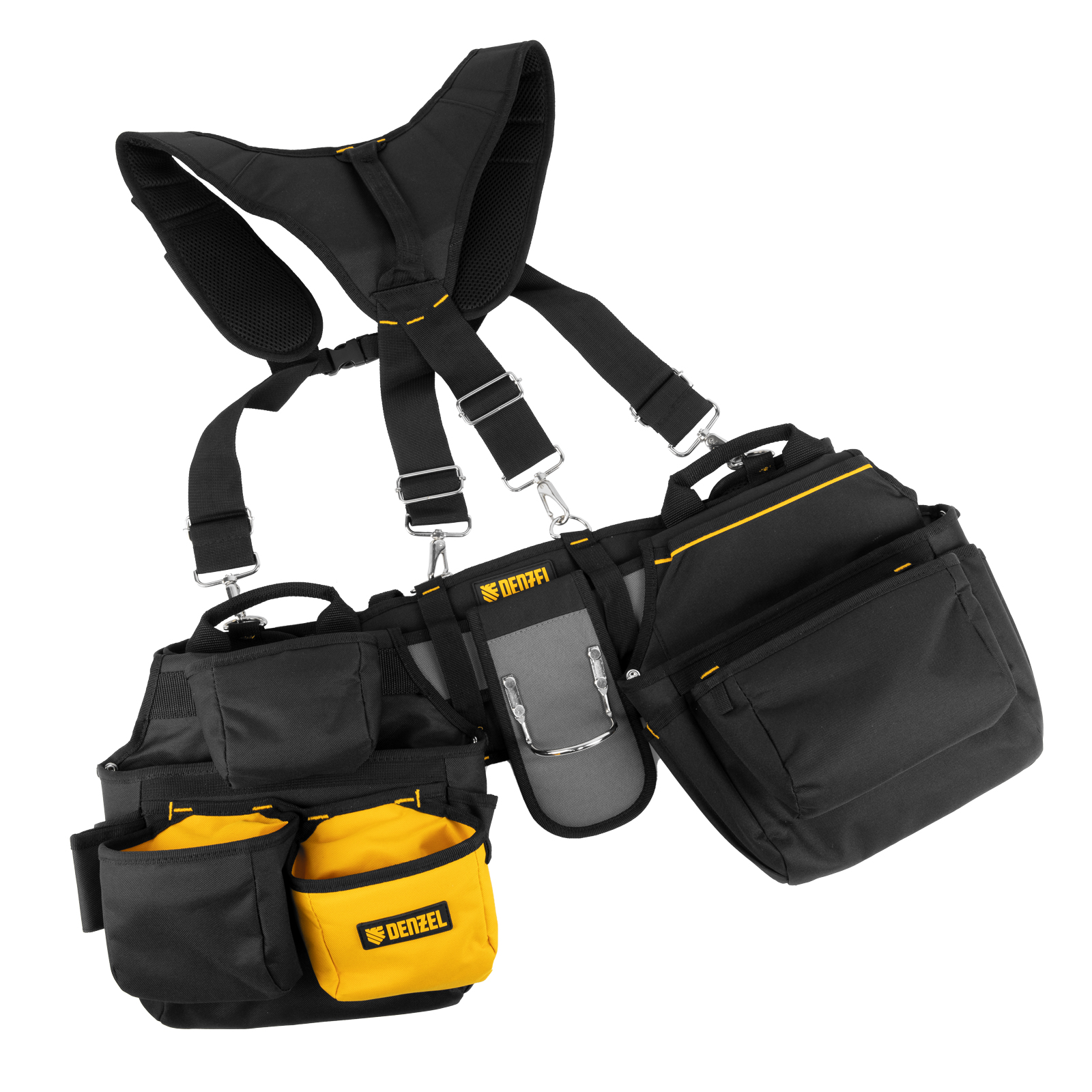 Пояс монтажника усиленный, с лямками, сумки поясные, держатель для молотка