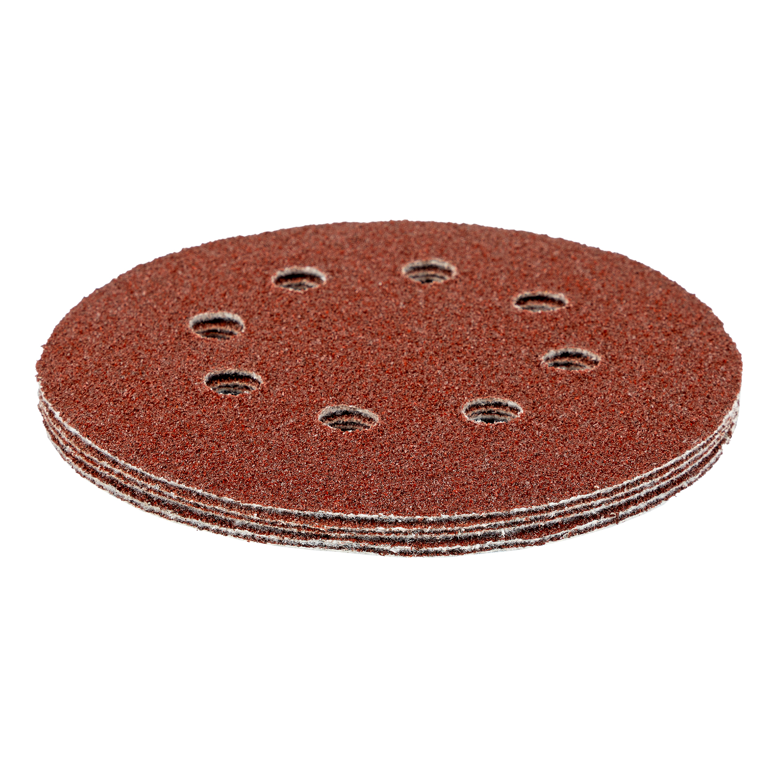 Круг абразивный на ворсовой подложке под 'липучку', перфорированный, P 40, 125 мм, 5 шт.