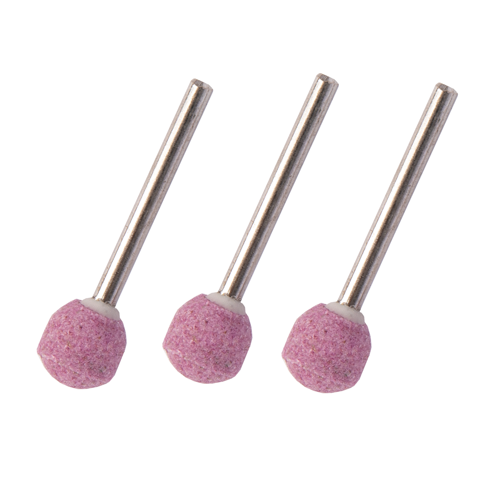 Шарошка абразивная, шар, 10 мм, хвостовик 3 мм, F80, 3шт.