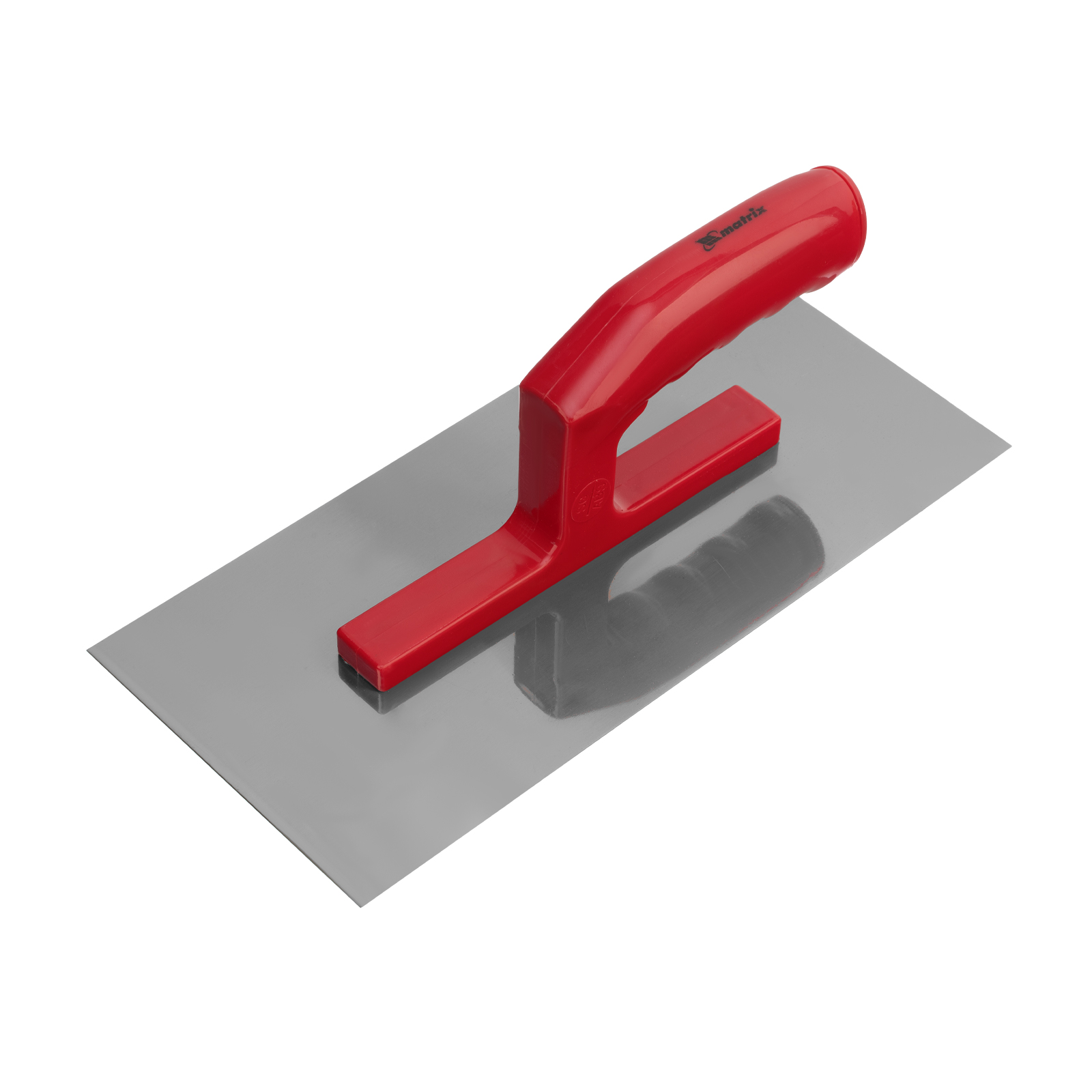 Гладилка стальная, 280 х 130 мм, зеркальная полировка, пластмас. ручка