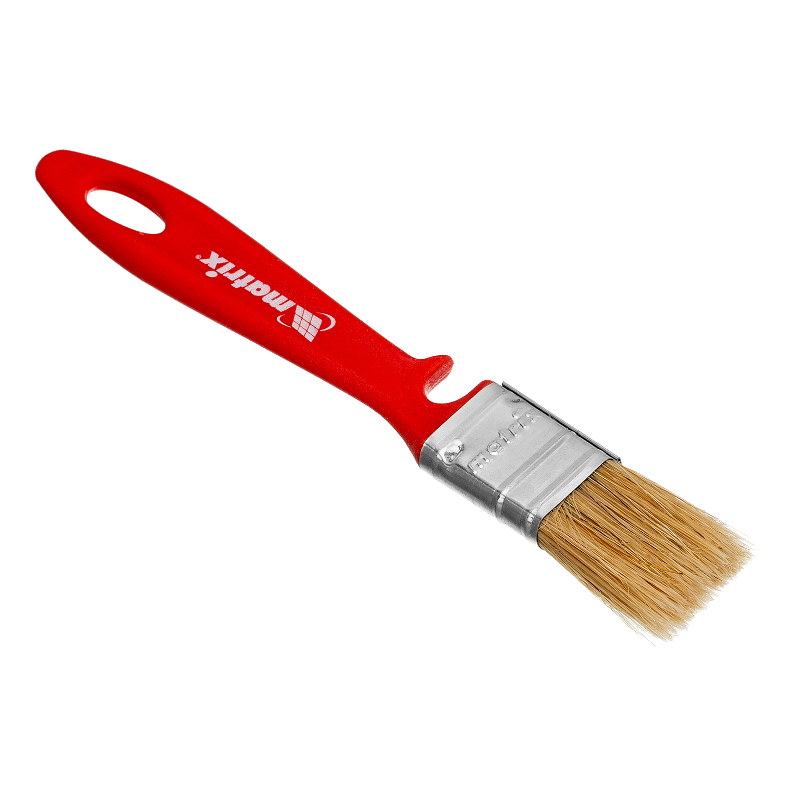 Кисть флейцевая для эмалей, 25х10 мм, натуральная щетина, пластиковая рукоятка