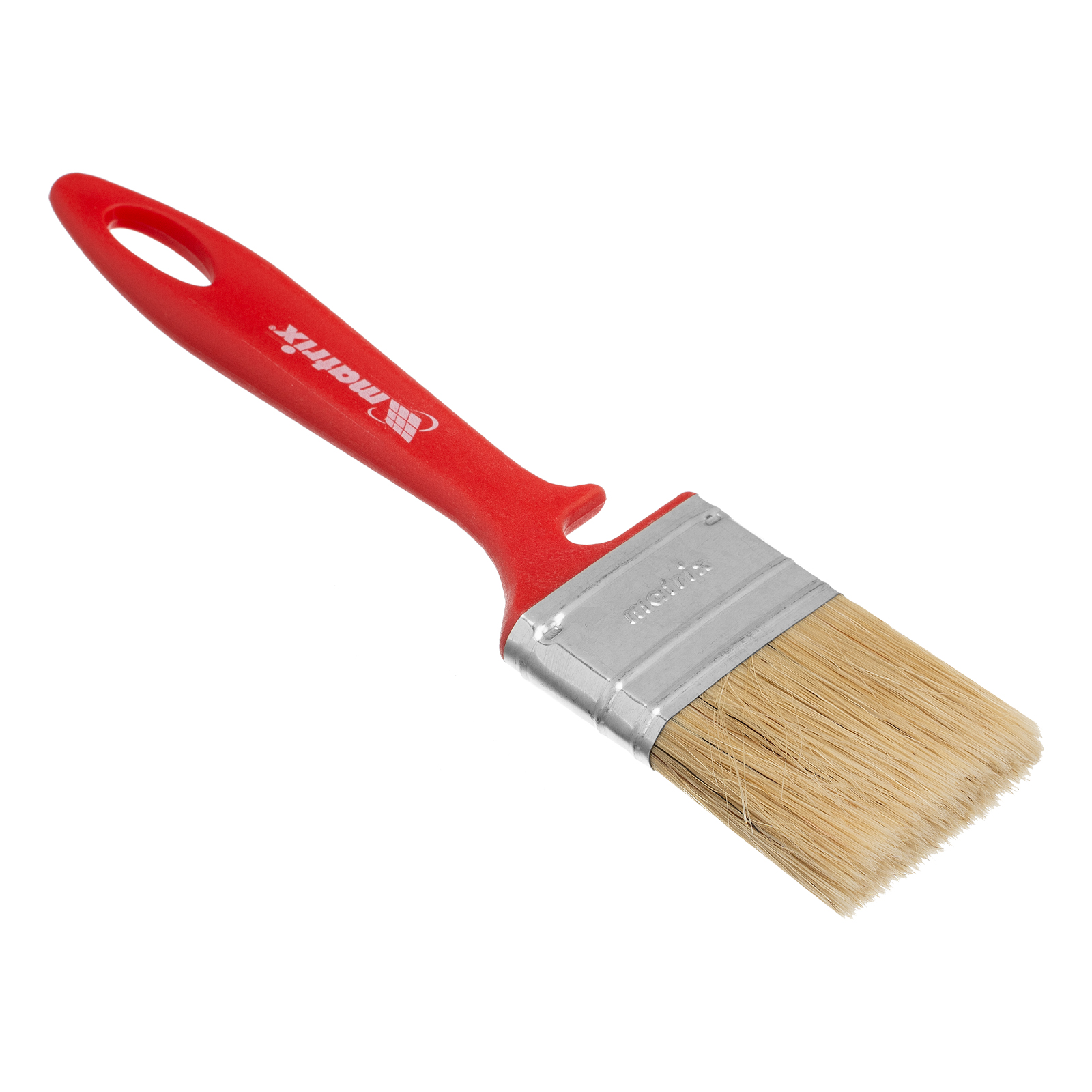 Кисть флейцевая для эмалей, 50х12 мм, натуральная щетина, пластиковая рукоятка