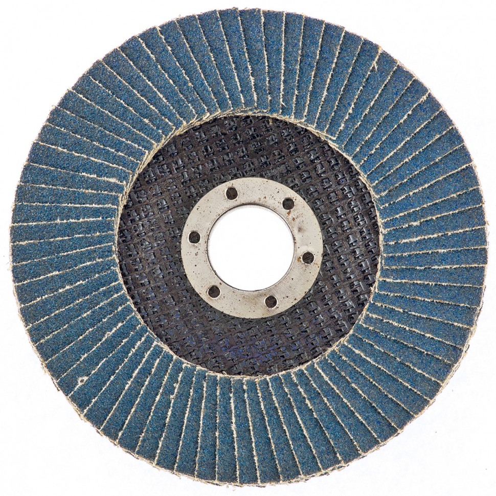 Круг лепестковый торцевой КЛТ-1, ZK10XW (цирконий), зерн. 16Н(Р80), 125 х 22,2 мм, (БАЗ)