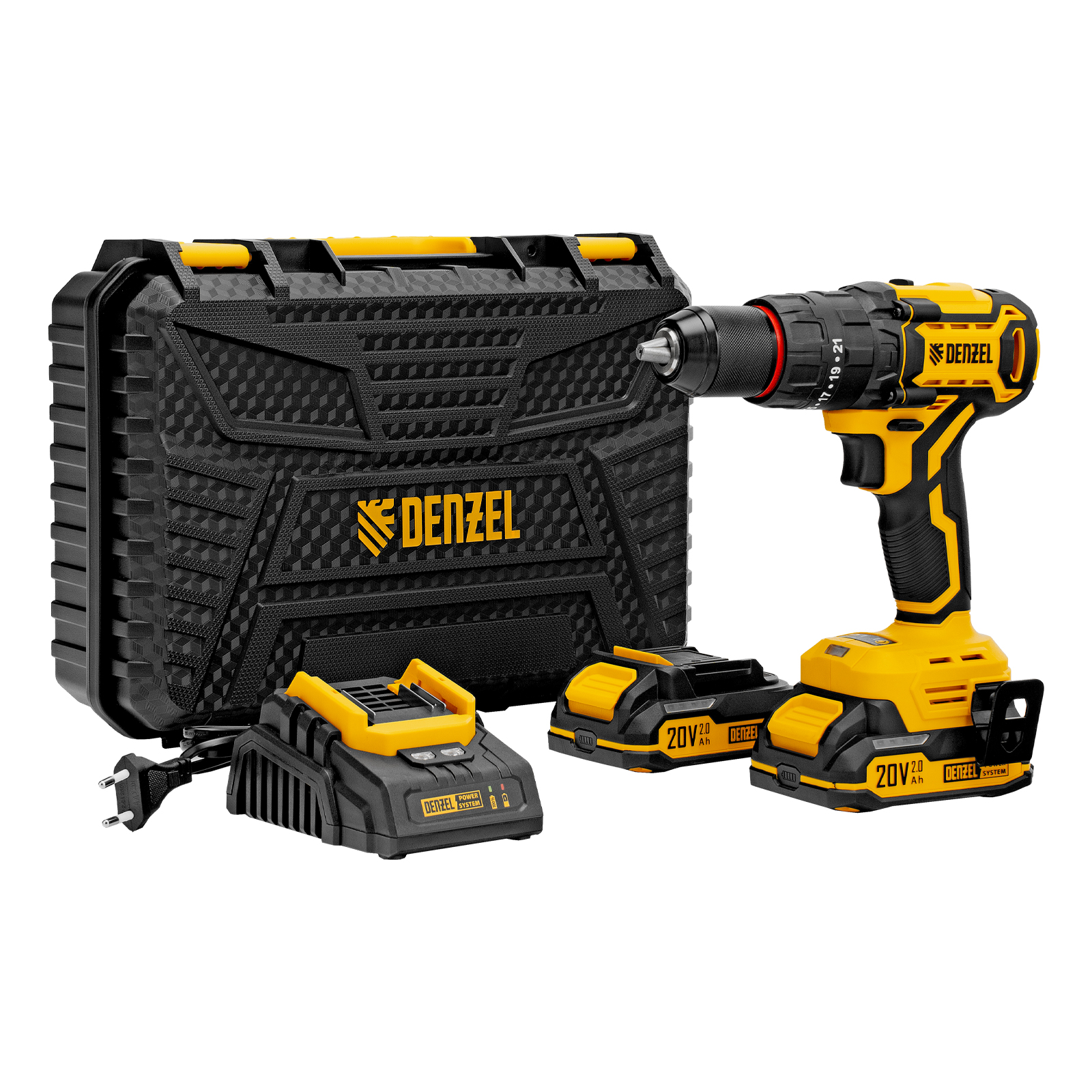 Дрель-шуруповерт аккумуляторная ударная бесщет. CIDH-BL-20, Li-Ion, 20 В