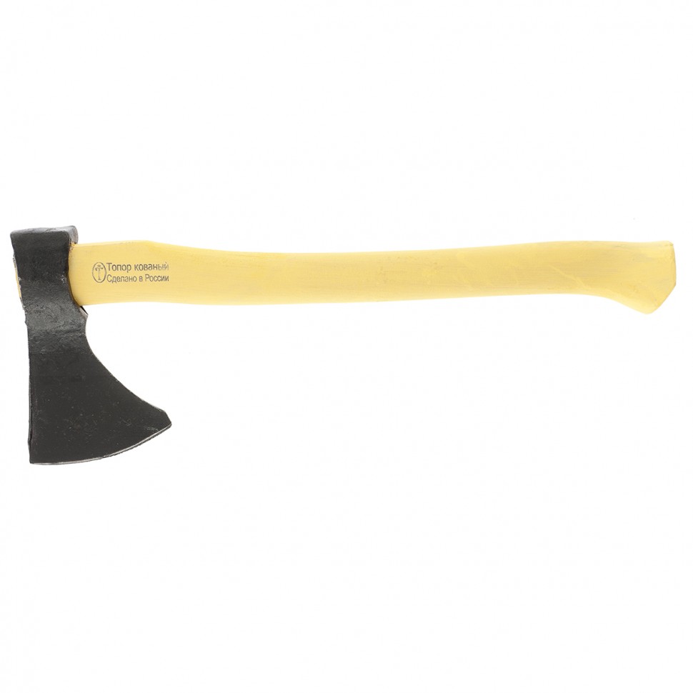 Топор кованный, в сборе, 600/930 г, деревянное топорище, 450 мм, таежный 'Олень', г.Вача
