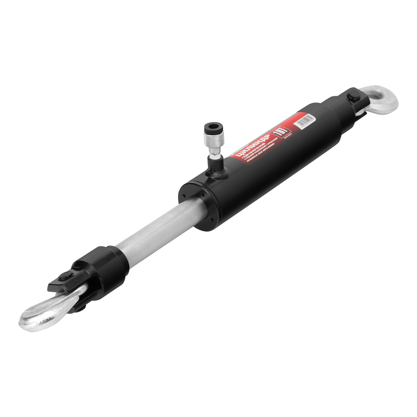 Цилиндр гидравлический, 10 т, стяжной усиленный с крюками