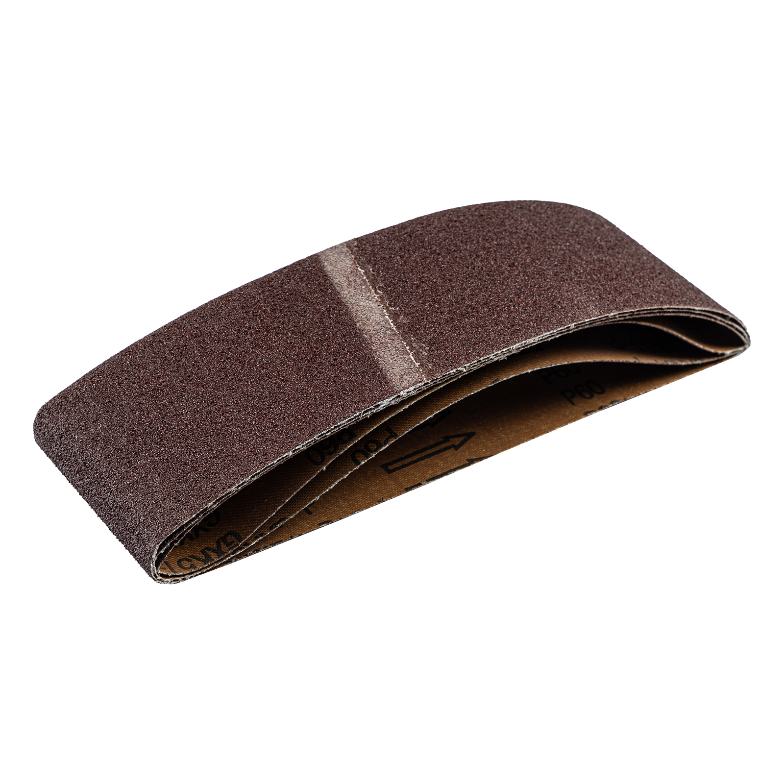 Лента абразивная бесконечная, P 60, 75 х 533 мм, 3 шт.